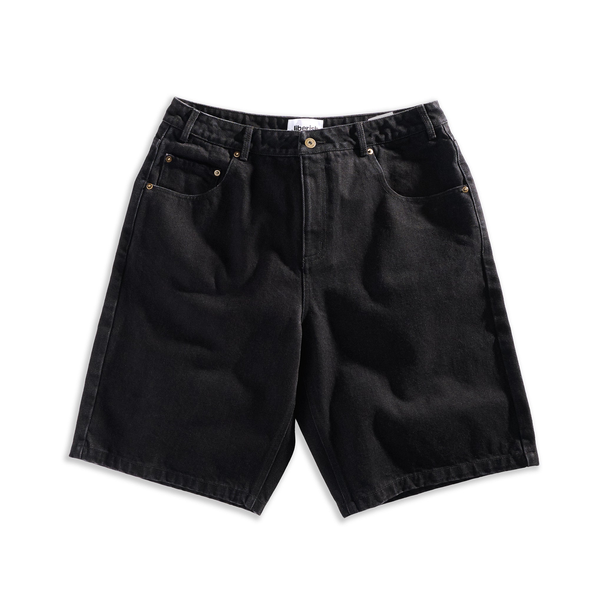 Big Etch Jorts Deep Black – Jiberish