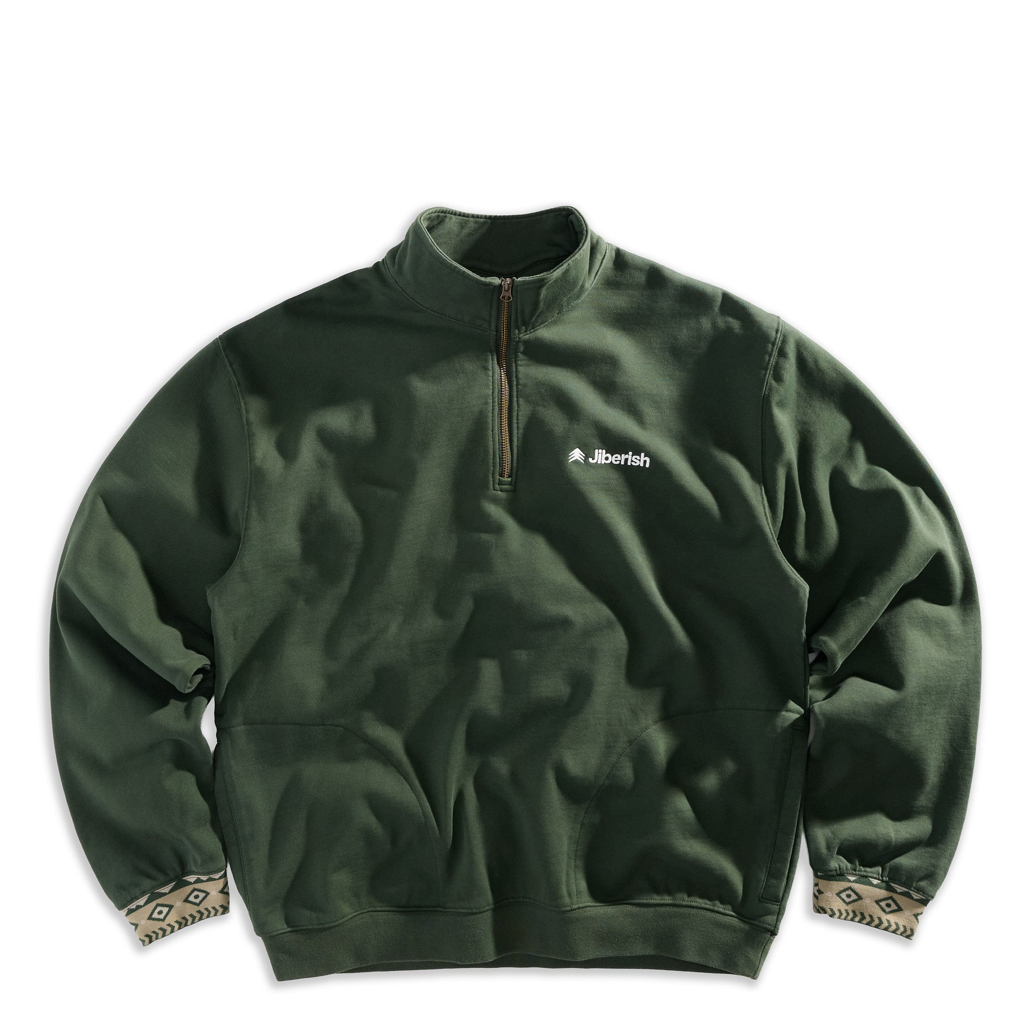 Crunchy Quarter Zip Evergreen | Jiberish