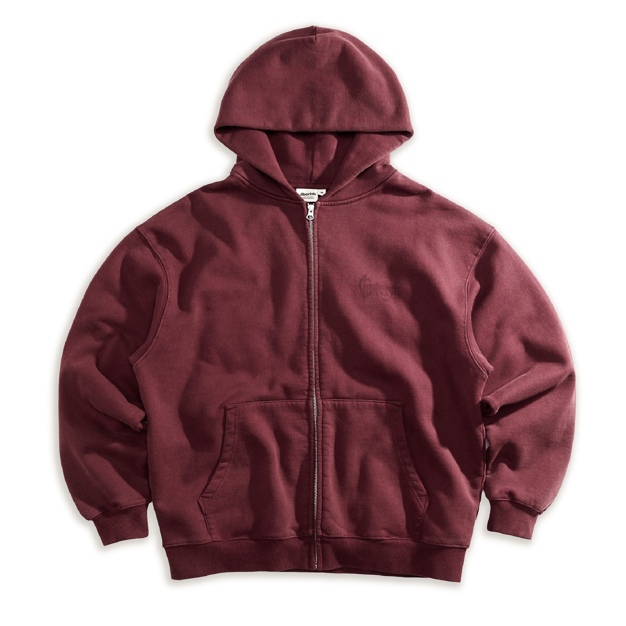 Heritage Zip Hoodie Washed Berry – Jiberish
