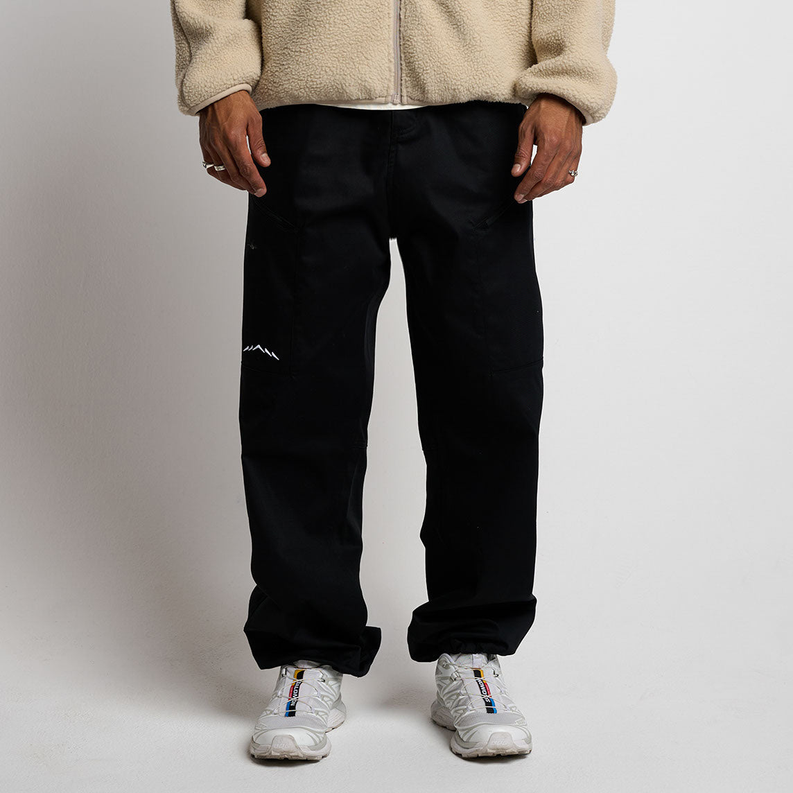 Relaxed Fit Tech Pants Black | Jiberish