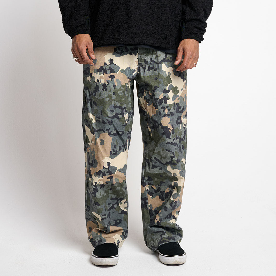 Baggy Fit Canvas Pants Alp Camo | Jiberish