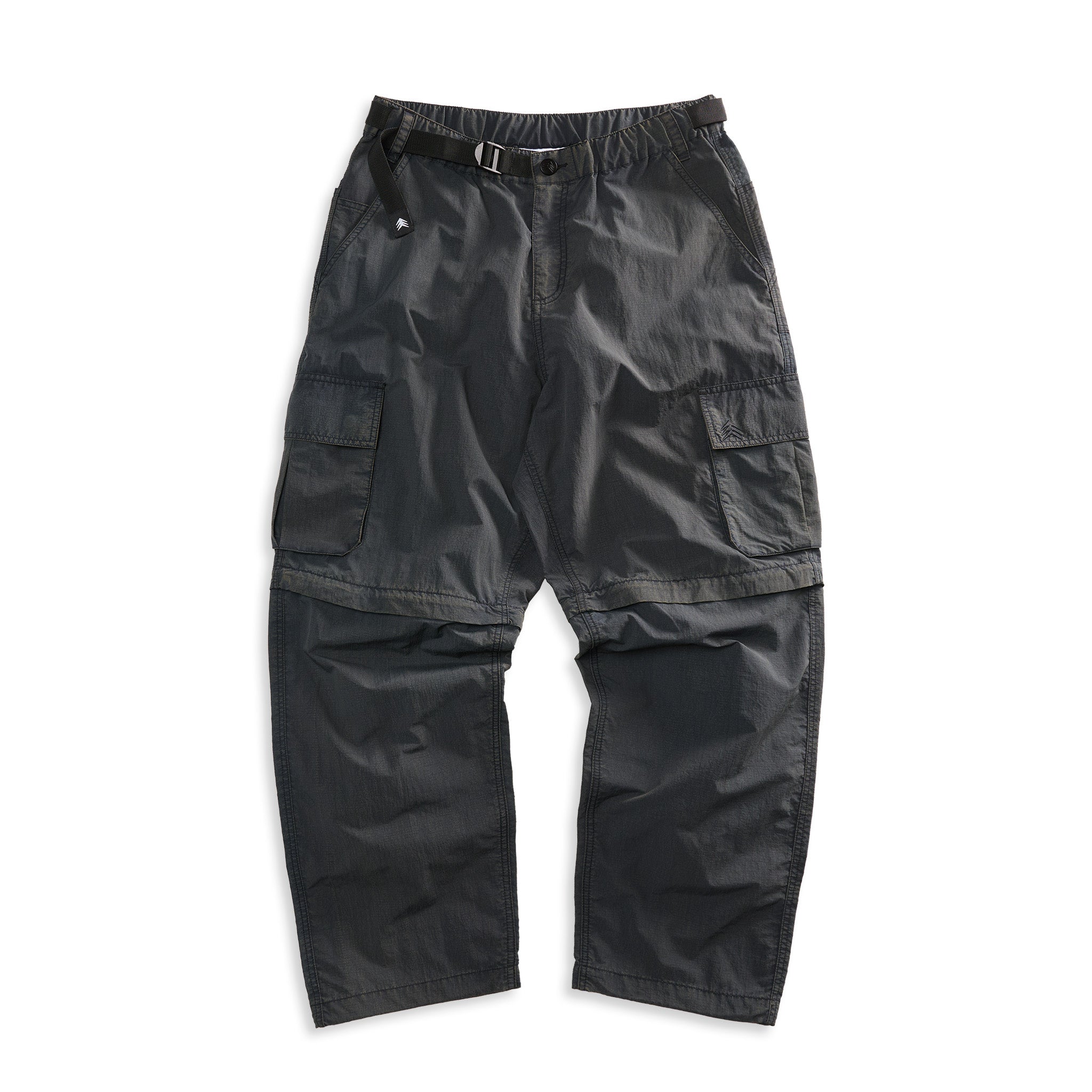 Baggy Fit Washed Ripstop Convertible Cargo Midnight – Jiberish