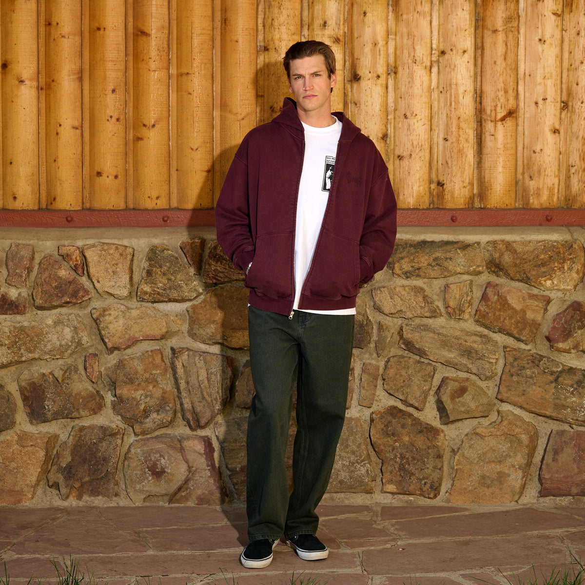 Relaxed Fit Denim Overdyed Green