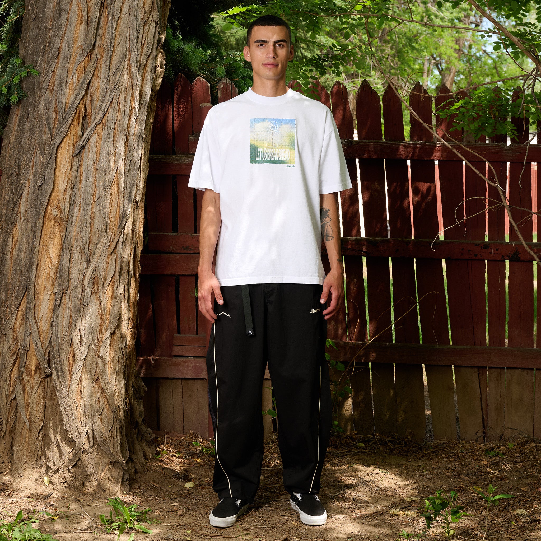 Baggy Zip Track Pant Black