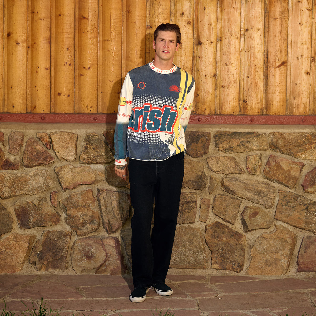Moto Long Sleeve Navy
