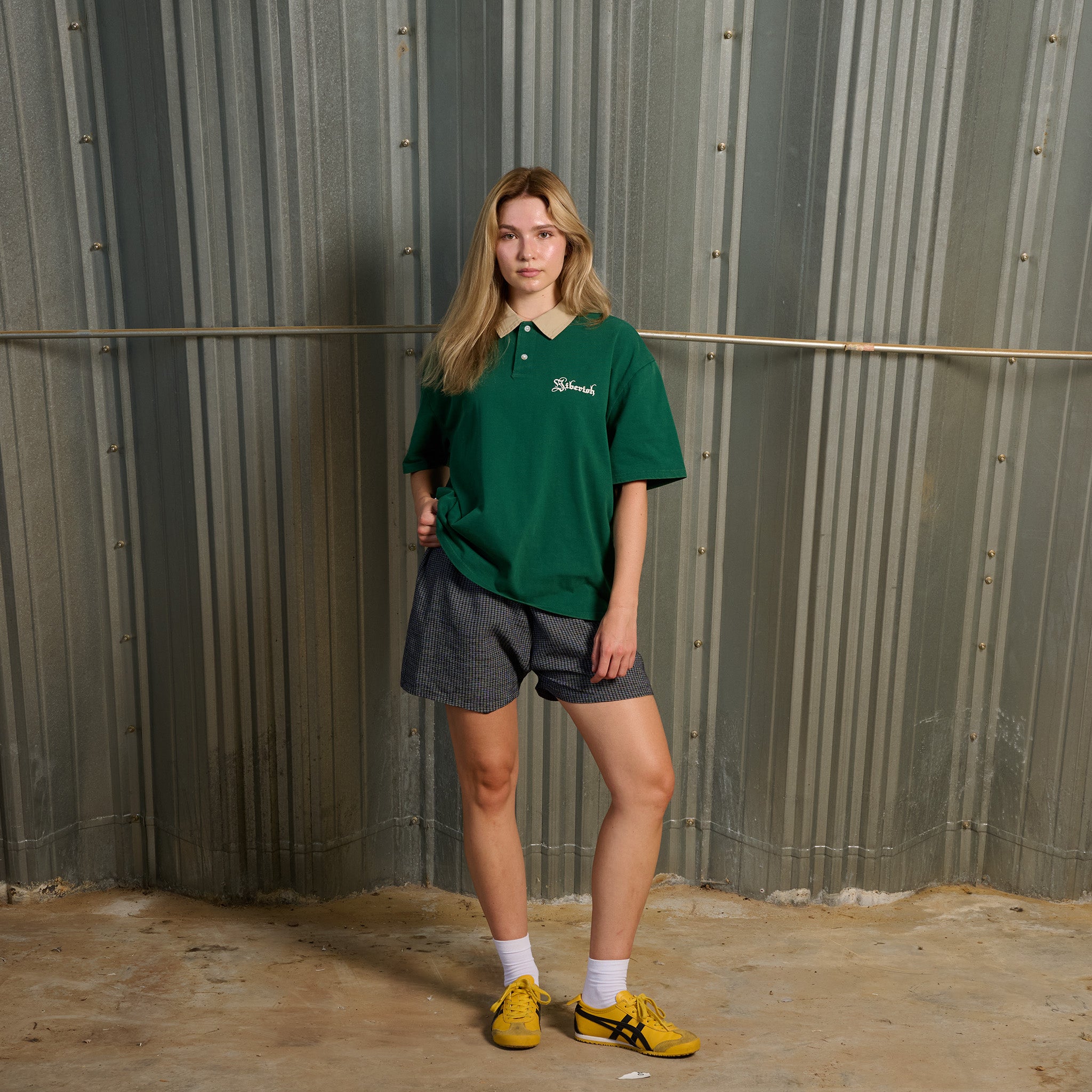 Short Sleeve Rugby Vintage Green