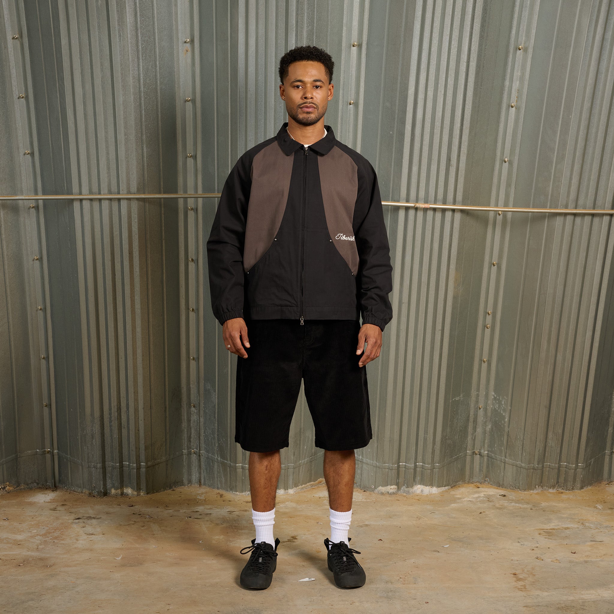 Twill Harrington Jacket Black