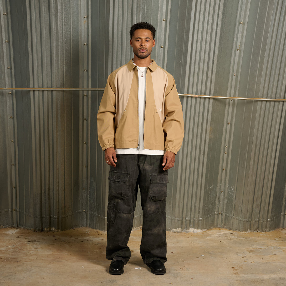 Twill Harrington Jacket Khaki