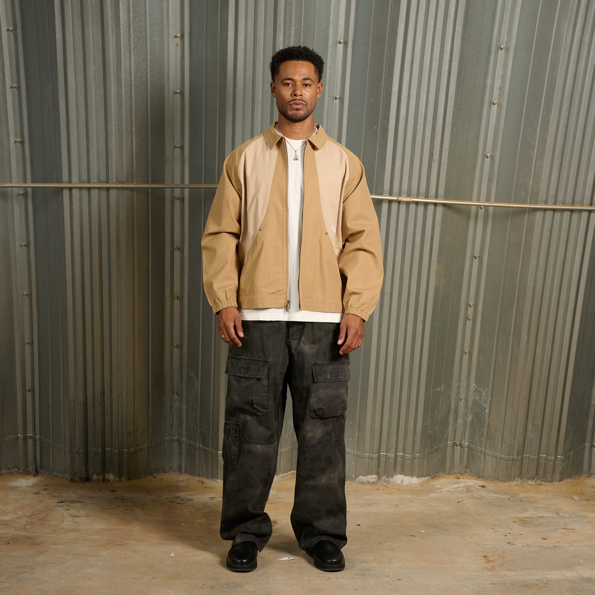 Twill Harrington Jacket Khaki