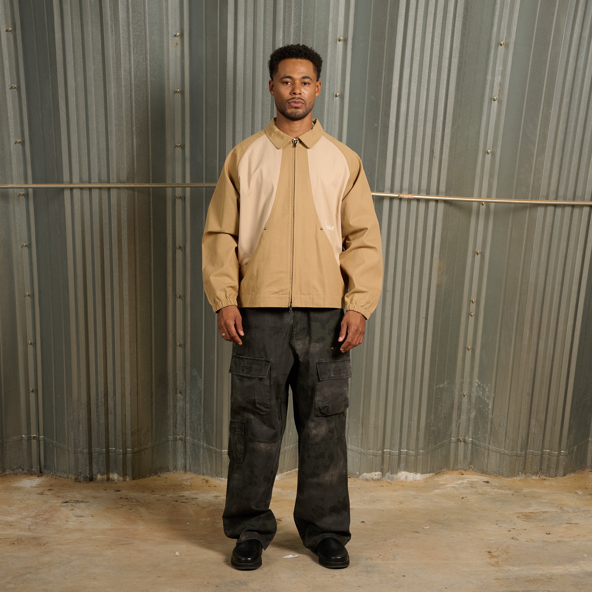 Twill Harrington Jacket Khaki