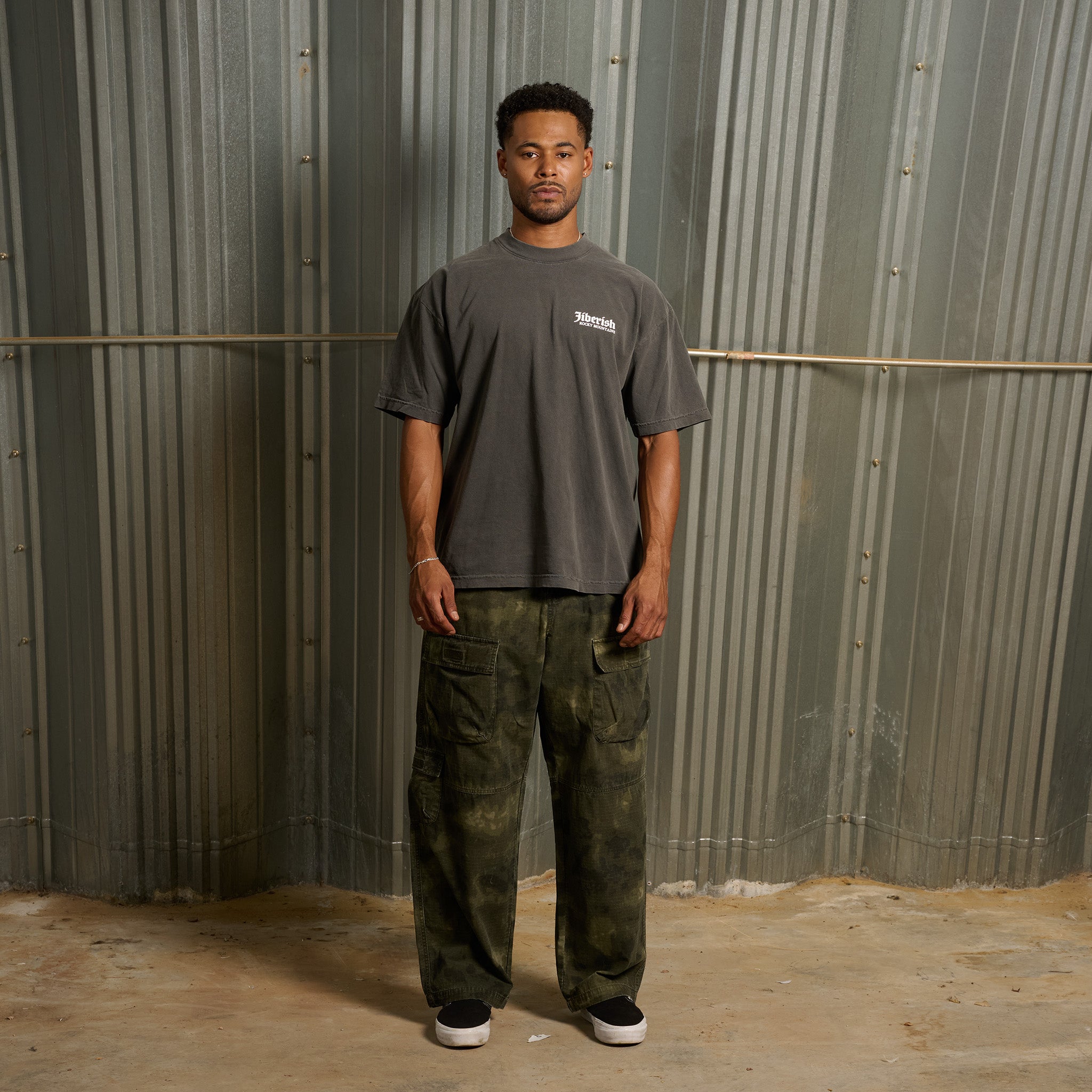 Washed Ripstop Military Cargos Olive