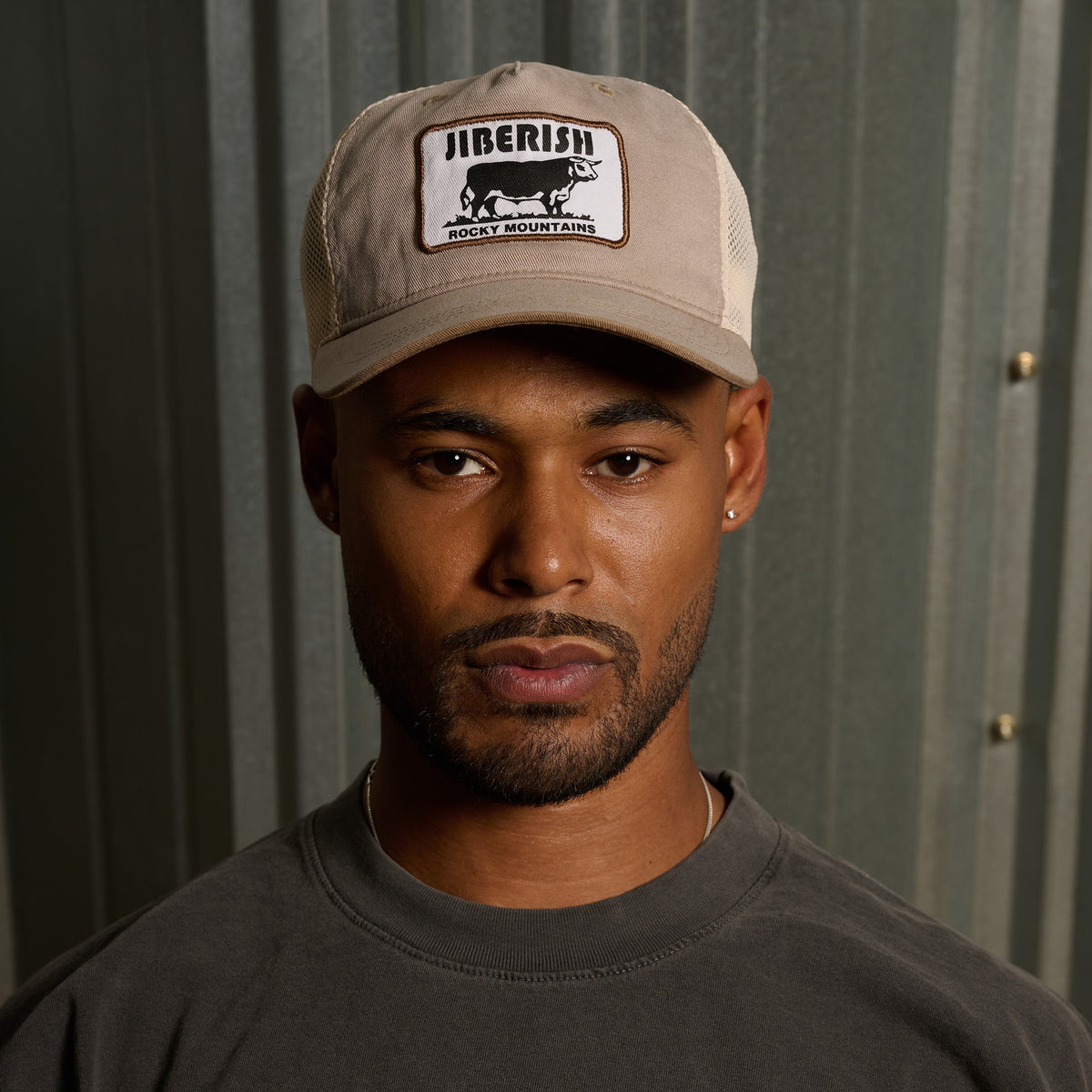Bovine Mesh Trucker Tan
