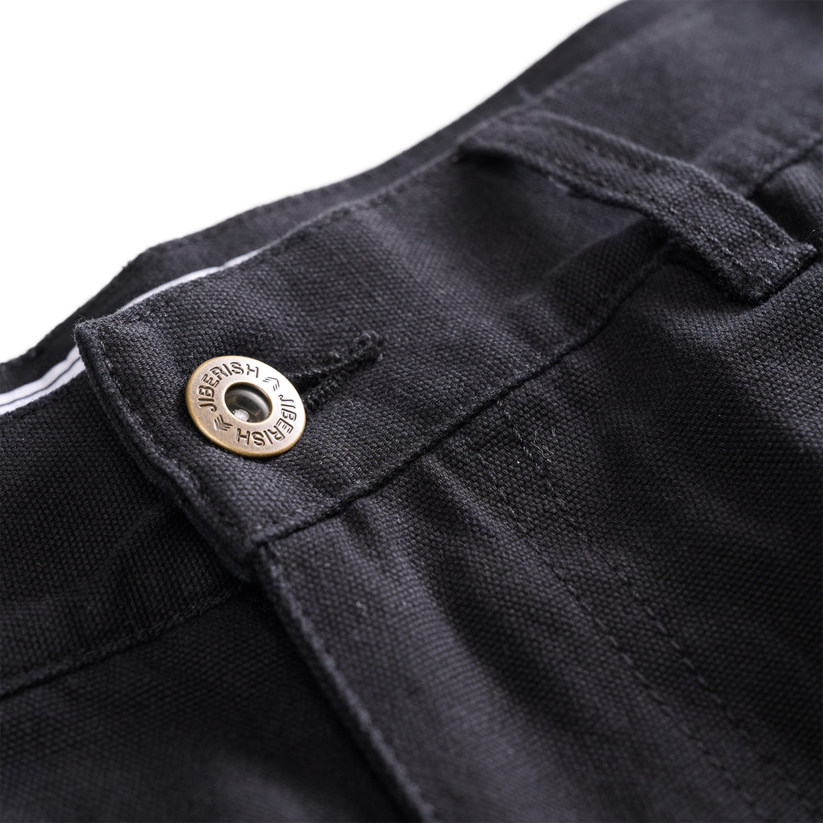 Baggy Fit Double Knee Cargos Black