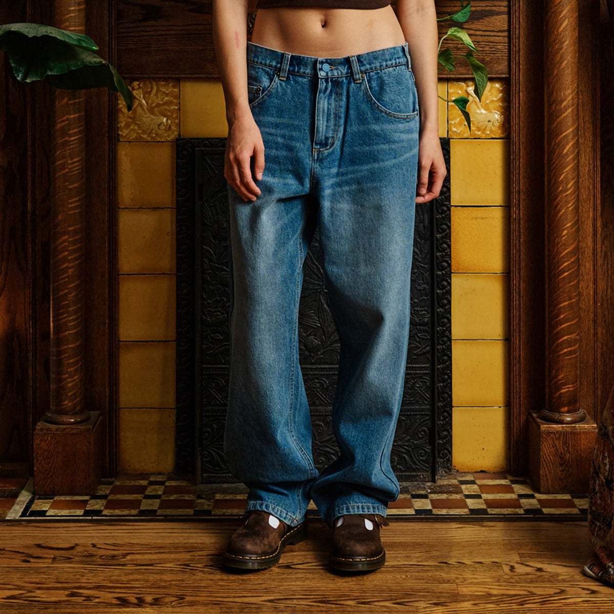 12 oz. Relaxed Fit Denim Washed Indigo | Jiberish