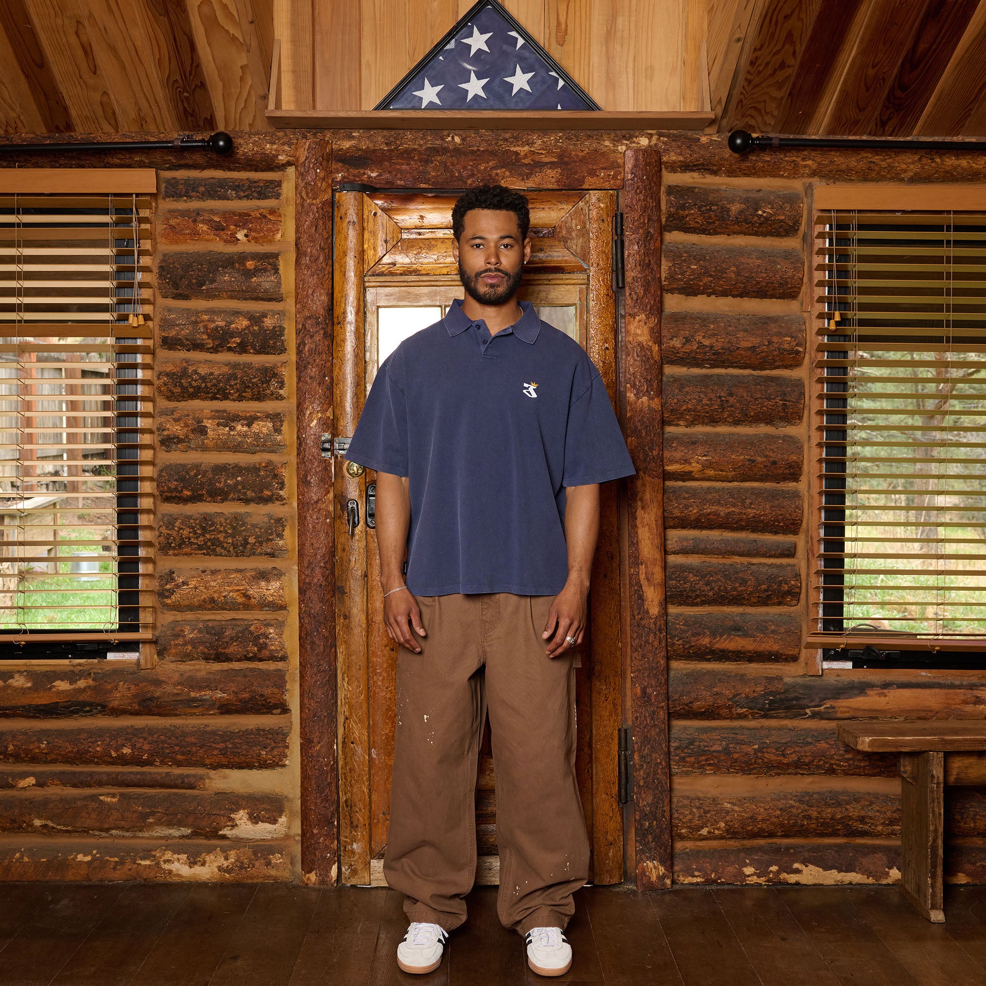 Baggy Fit Pleated Carpenter Pants Brown – Jiberish