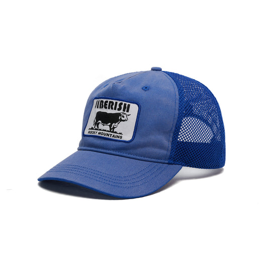Bovine Mesh Trucker Blue