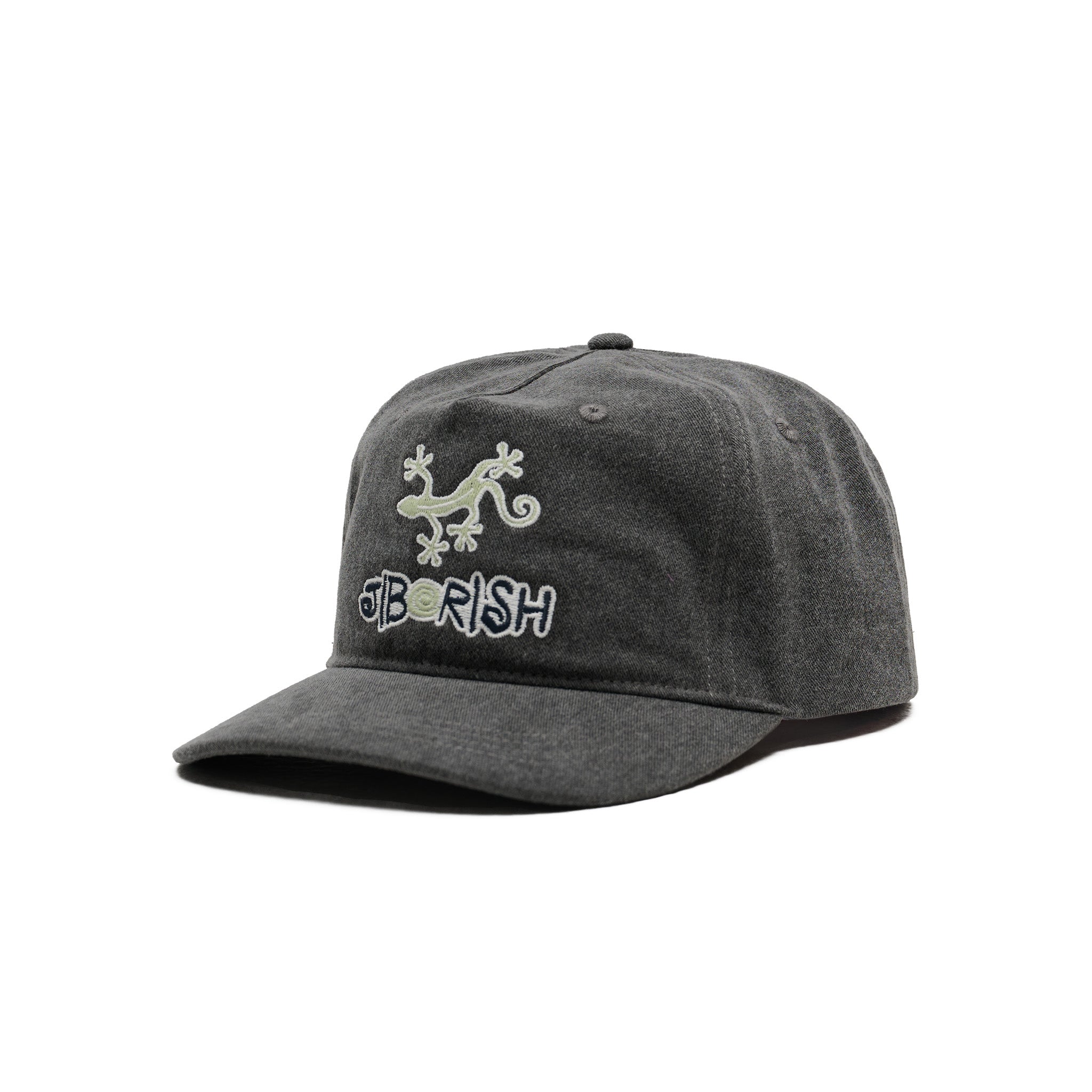 Lizards Washed Black 5-Panel