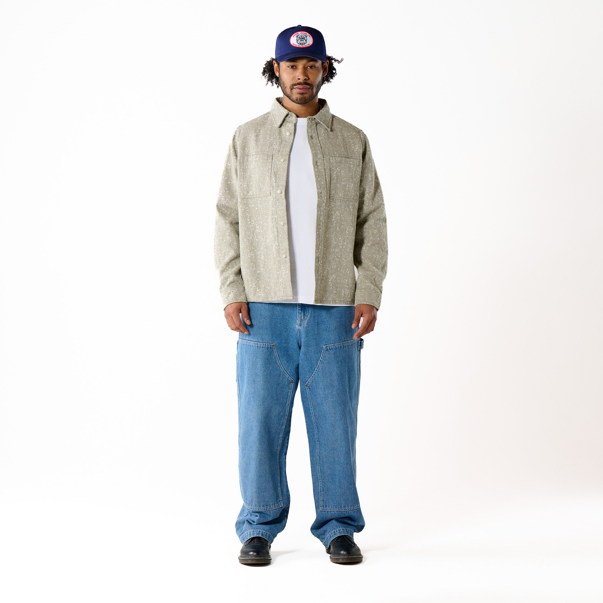 Speckled Jacquard Shirt Green | Jiberish