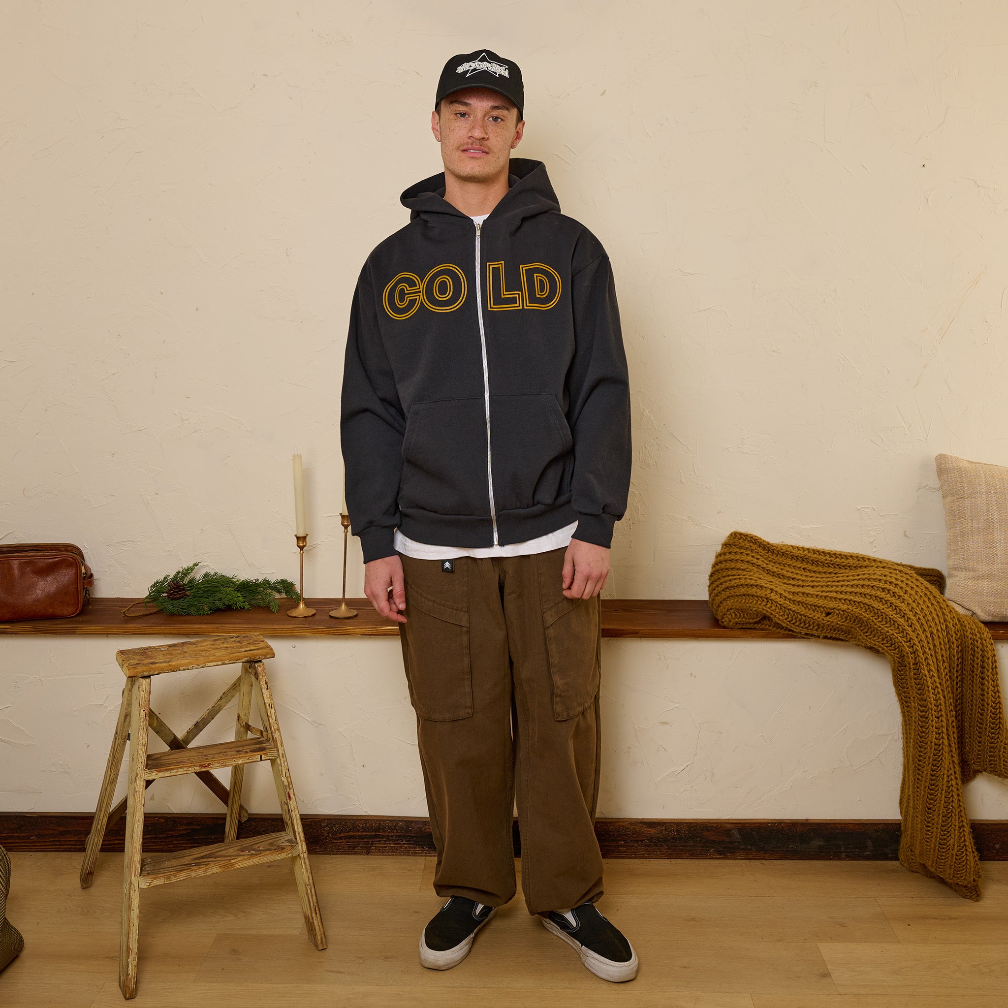 COLD Zip-Hoodie Dark Navy