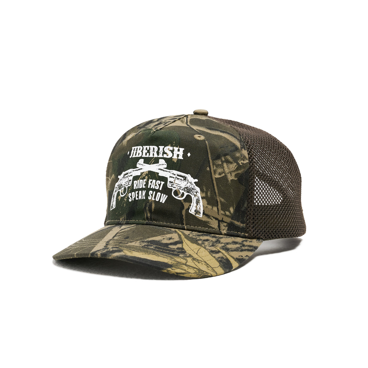 Gunslinger Mesh Trucker Woodland Camo