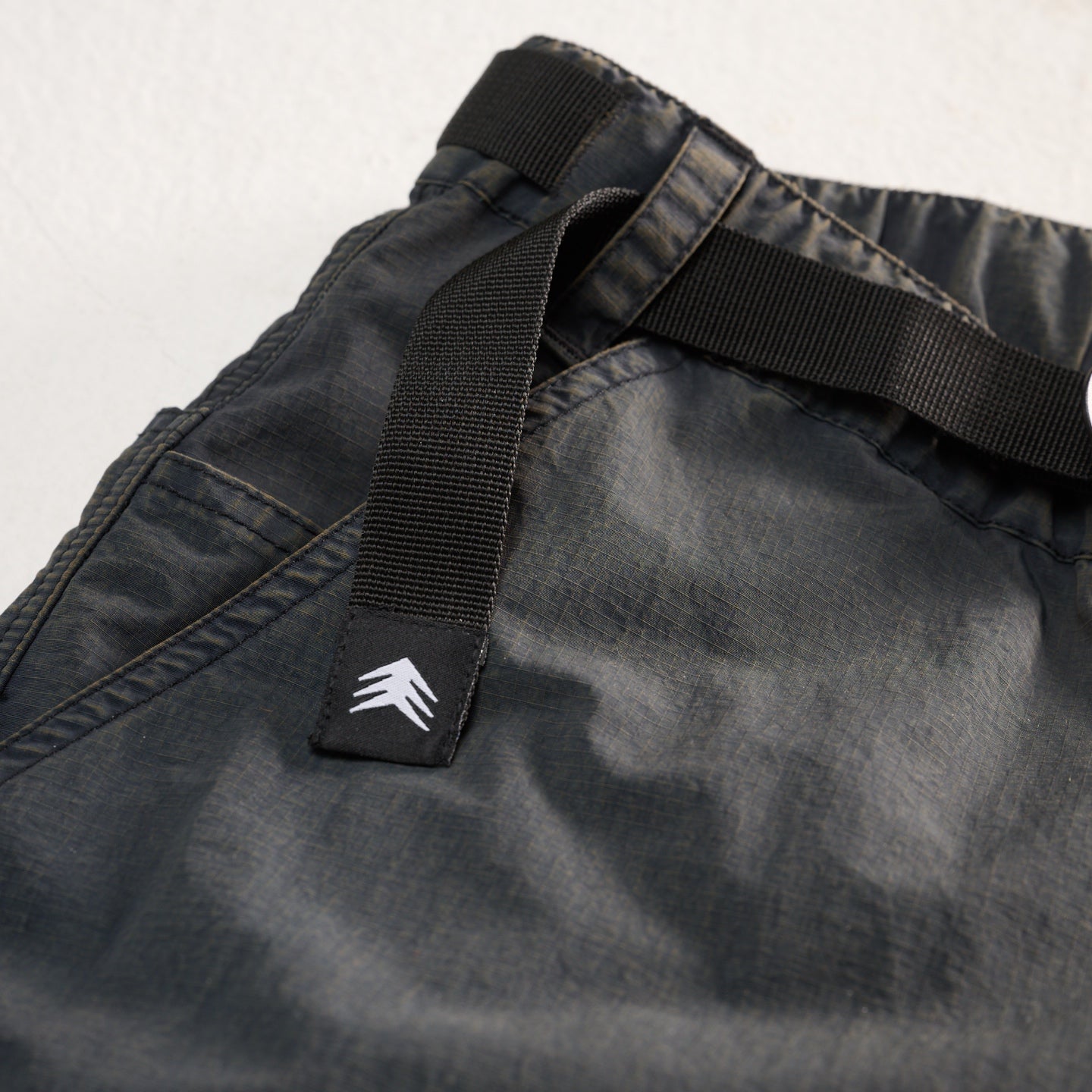 Baggy Fit Washed Ripstop Convertible Cargo Midnight