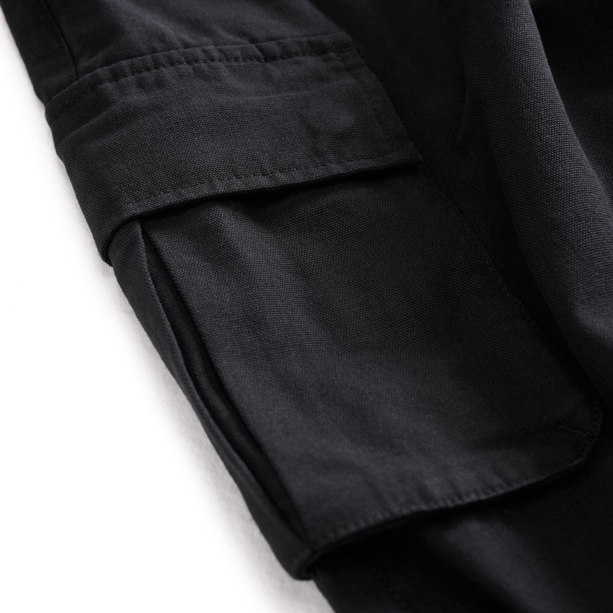 Baggy Fit Double Knee Cargos Black