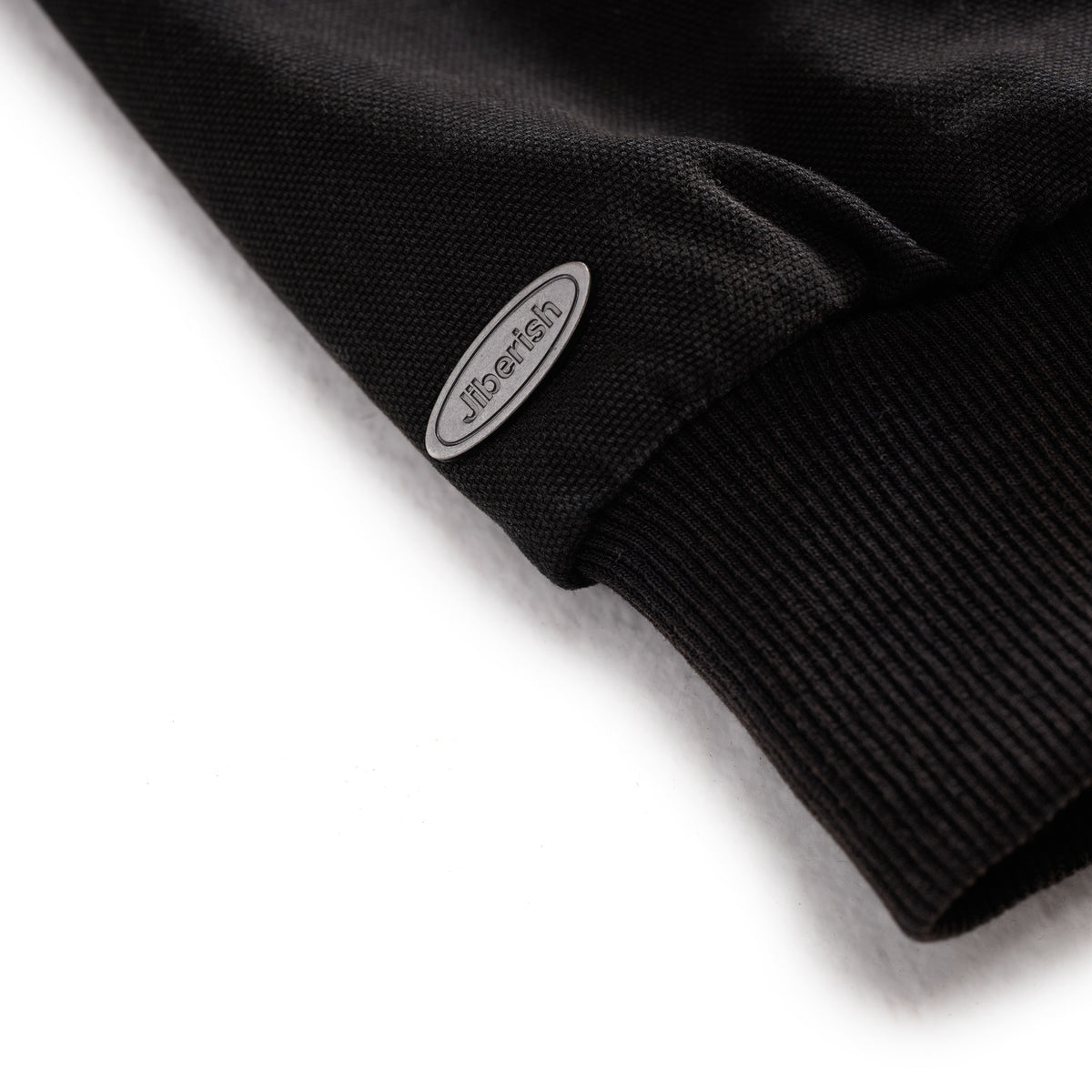 Fleece Lined Hooded Work Jacket Black