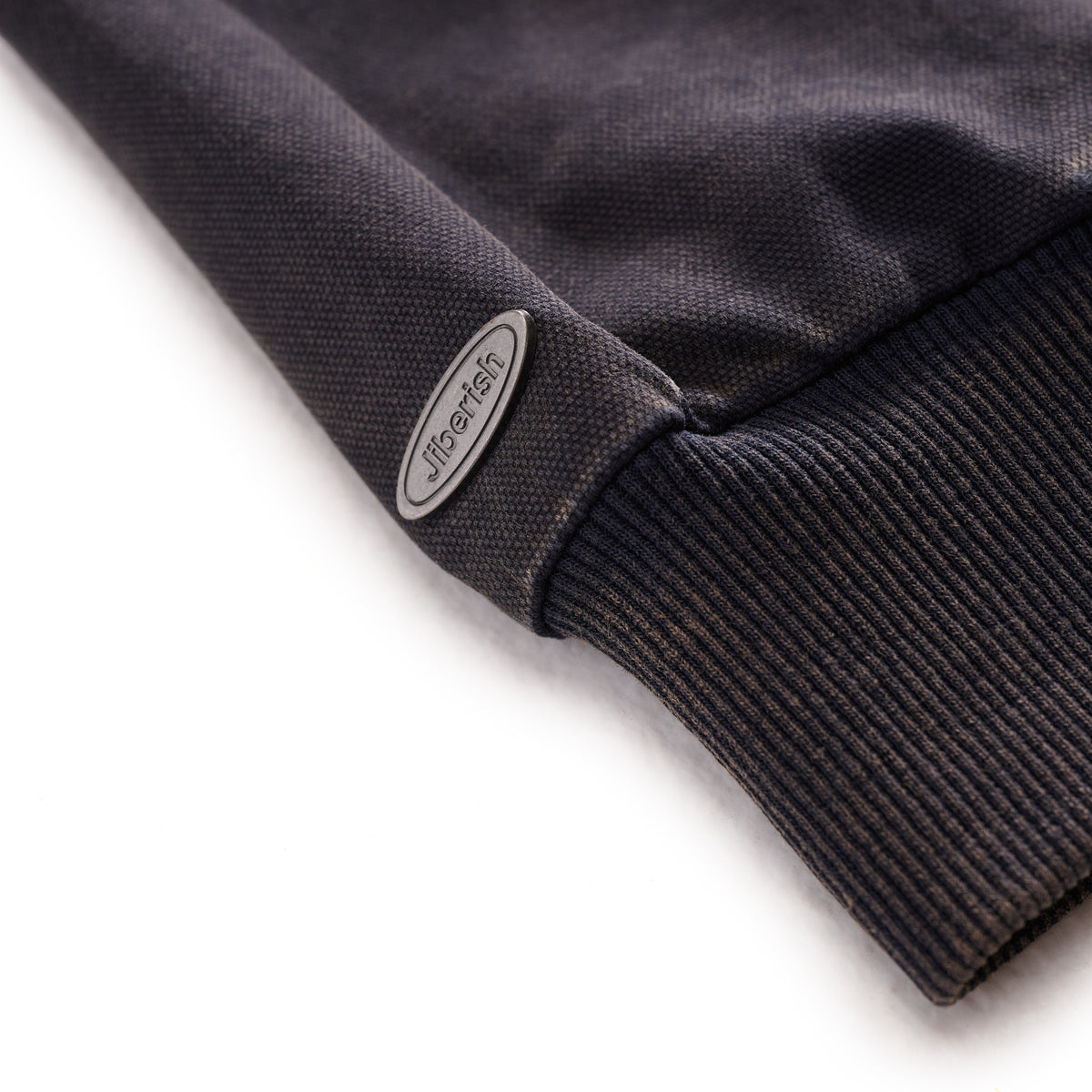 Fleece Lined Hooded Work Jacket Navy