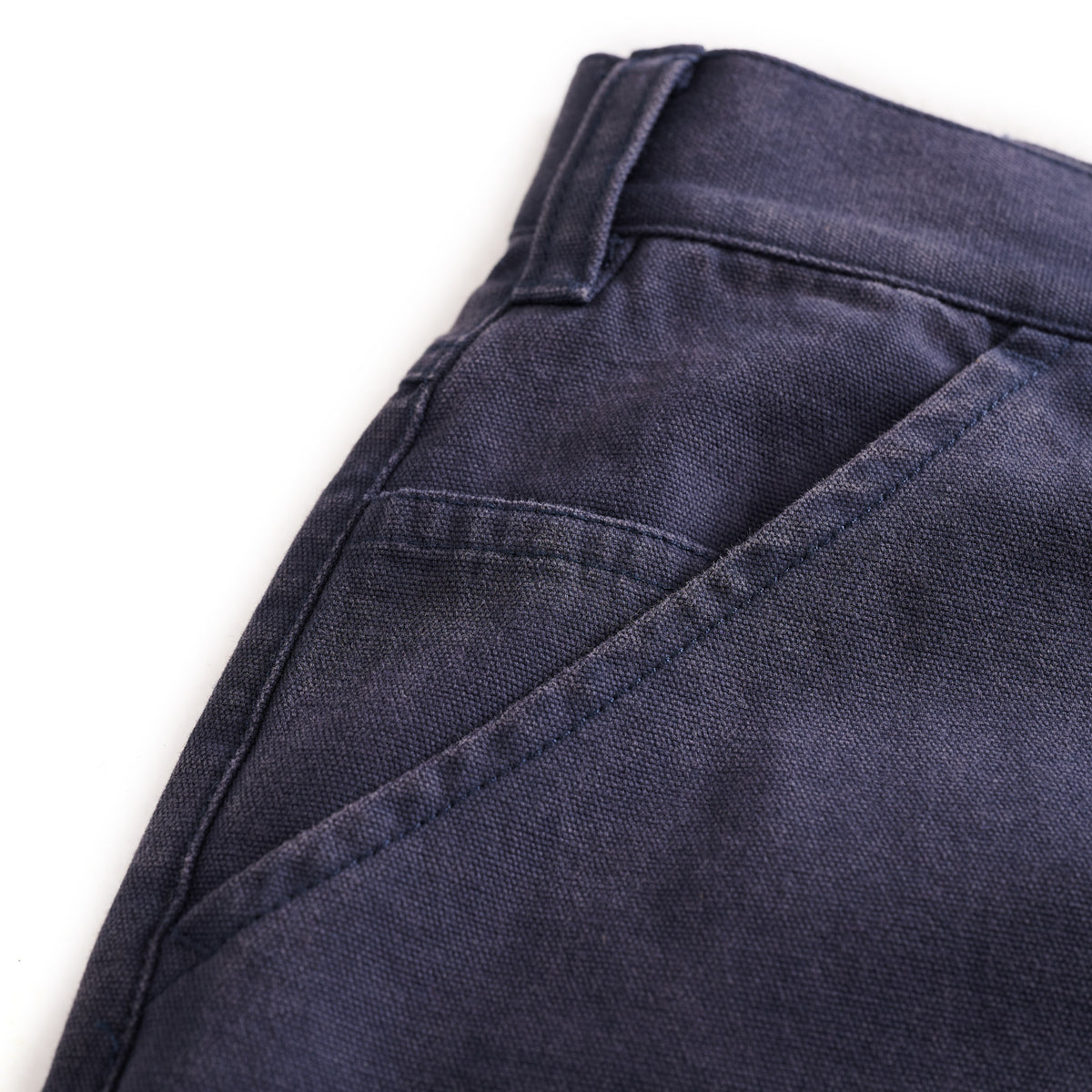Baggy Fit Double Knee Cargos Washed Navy