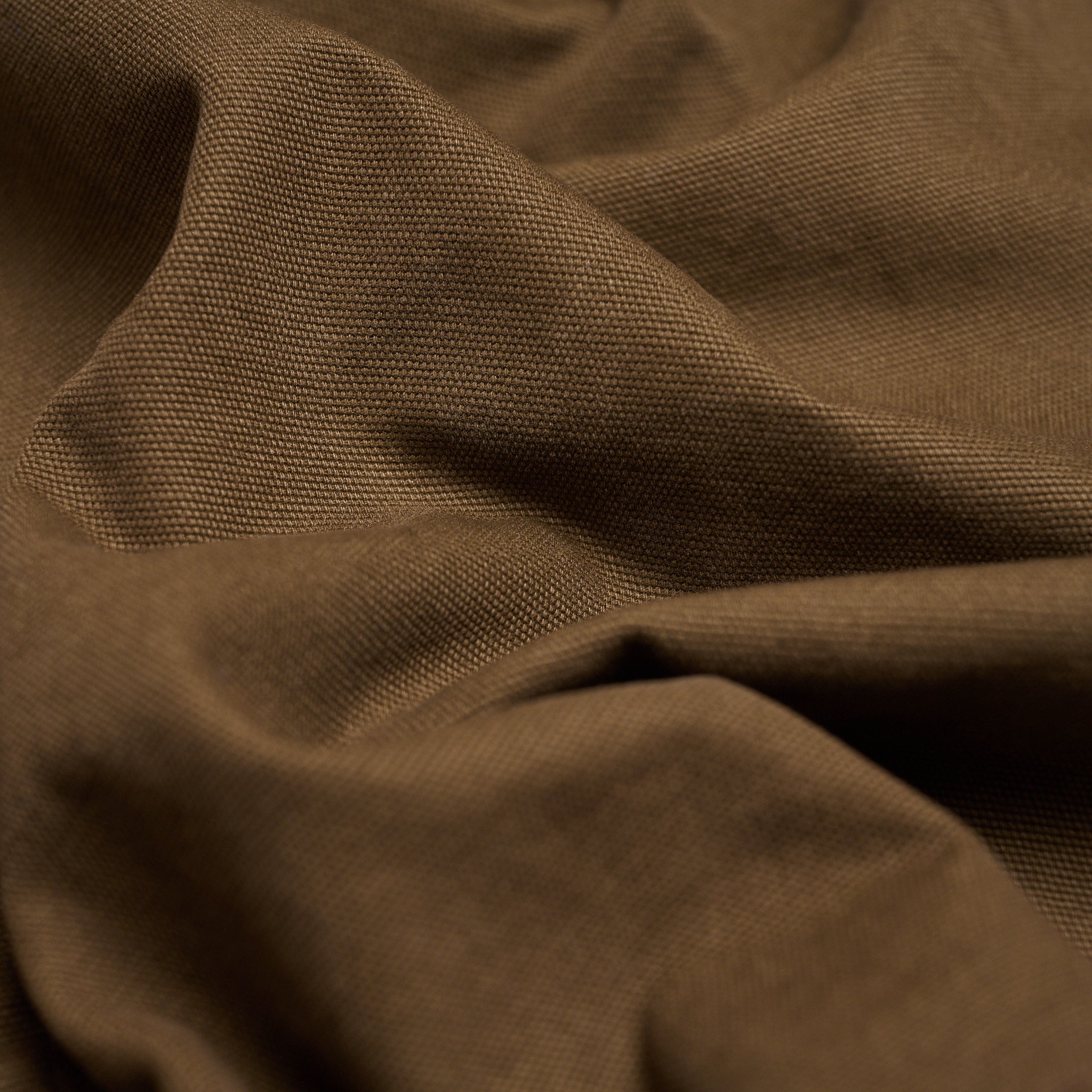 Washed Canvas Overshirt Walnut