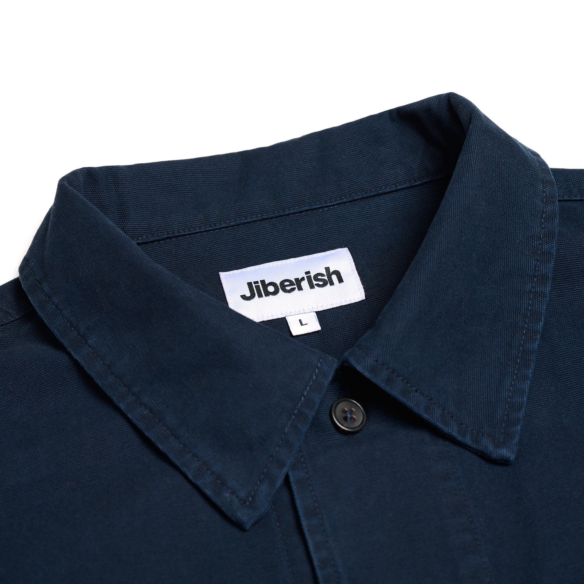 Washed Canvas Overshirt Navy