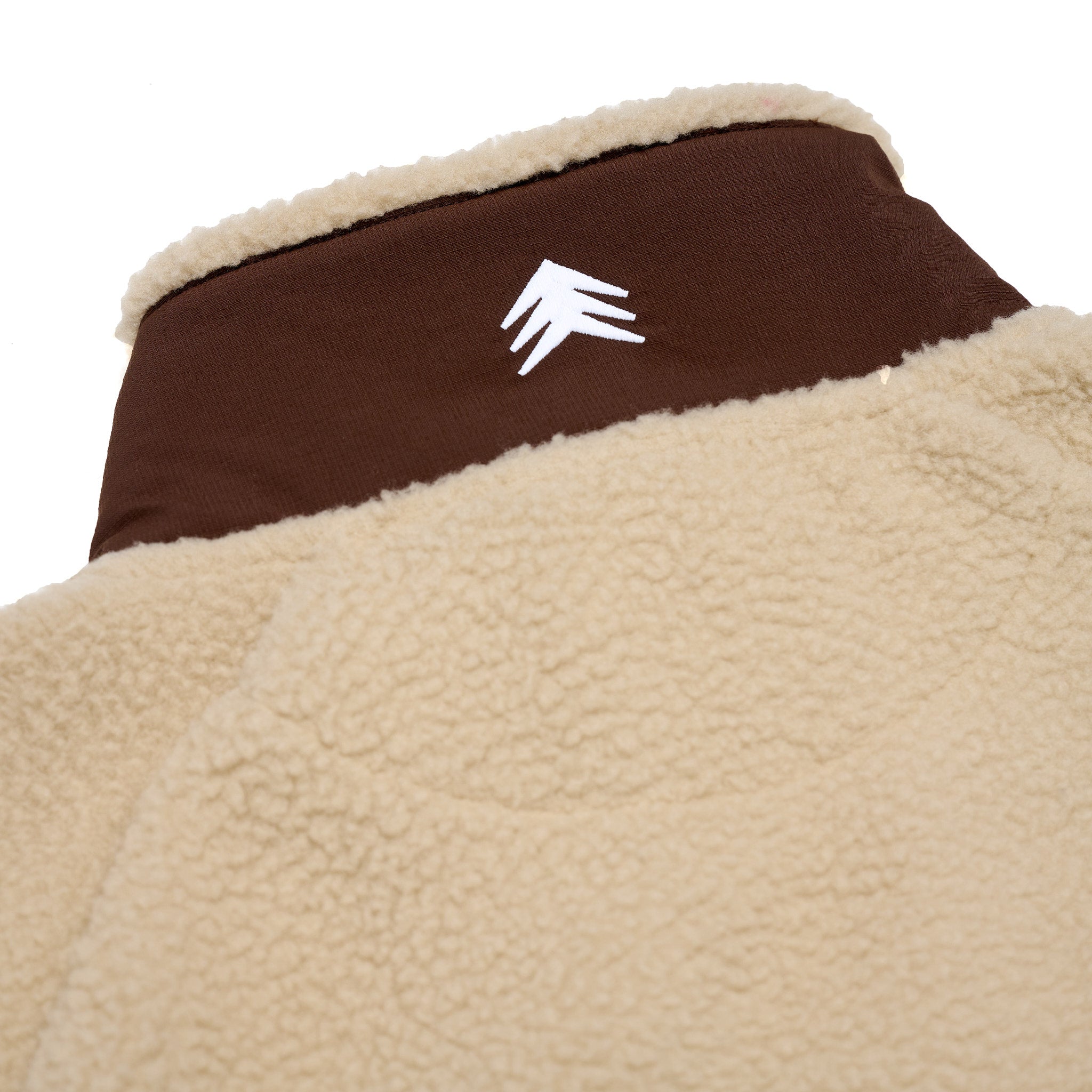 Full Zip Sherpa Fleece Wheat