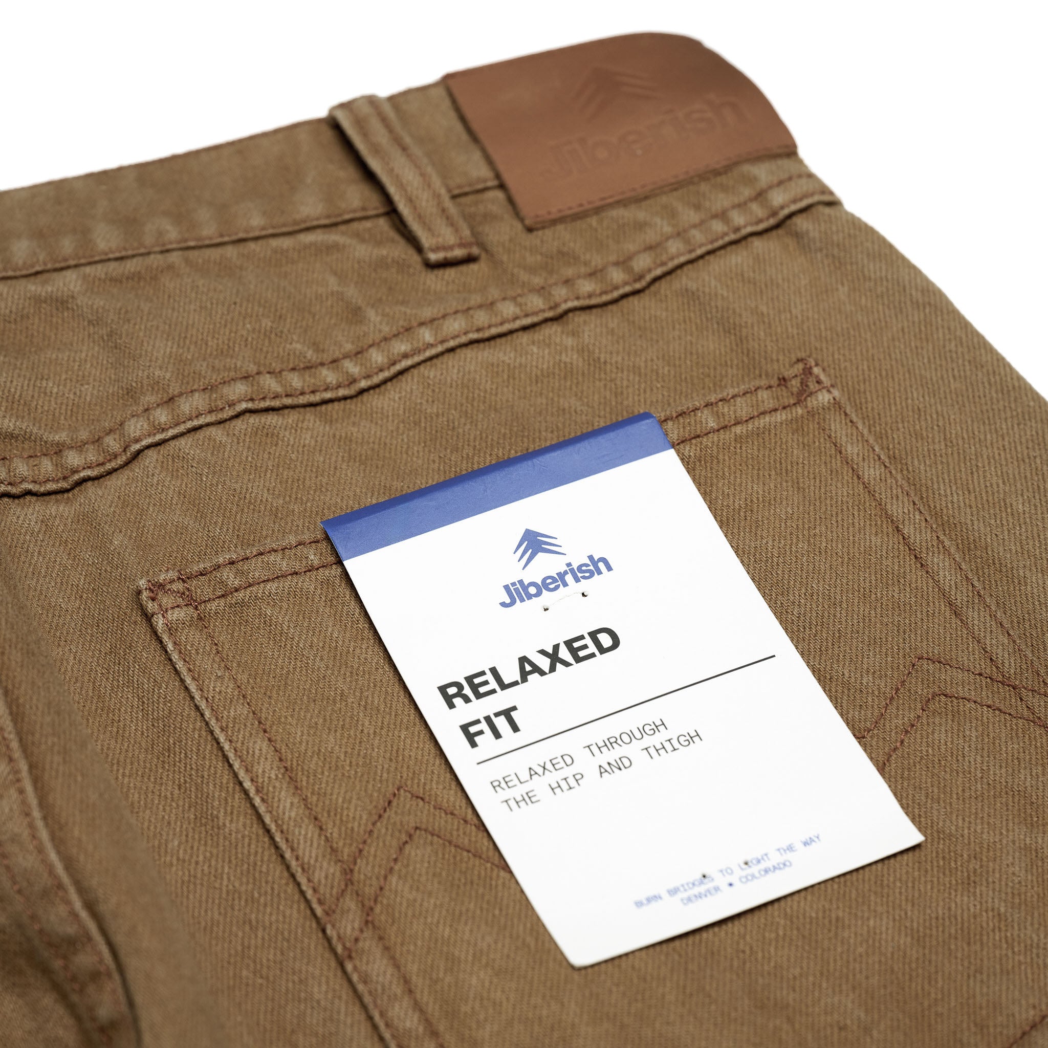 12 oz. Relaxed Fit Denim Washed Brown