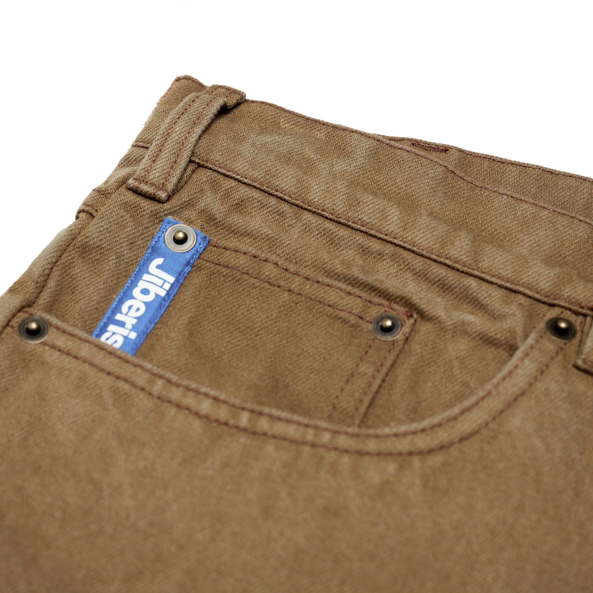 12 oz. Relaxed Fit Denim Washed Brown