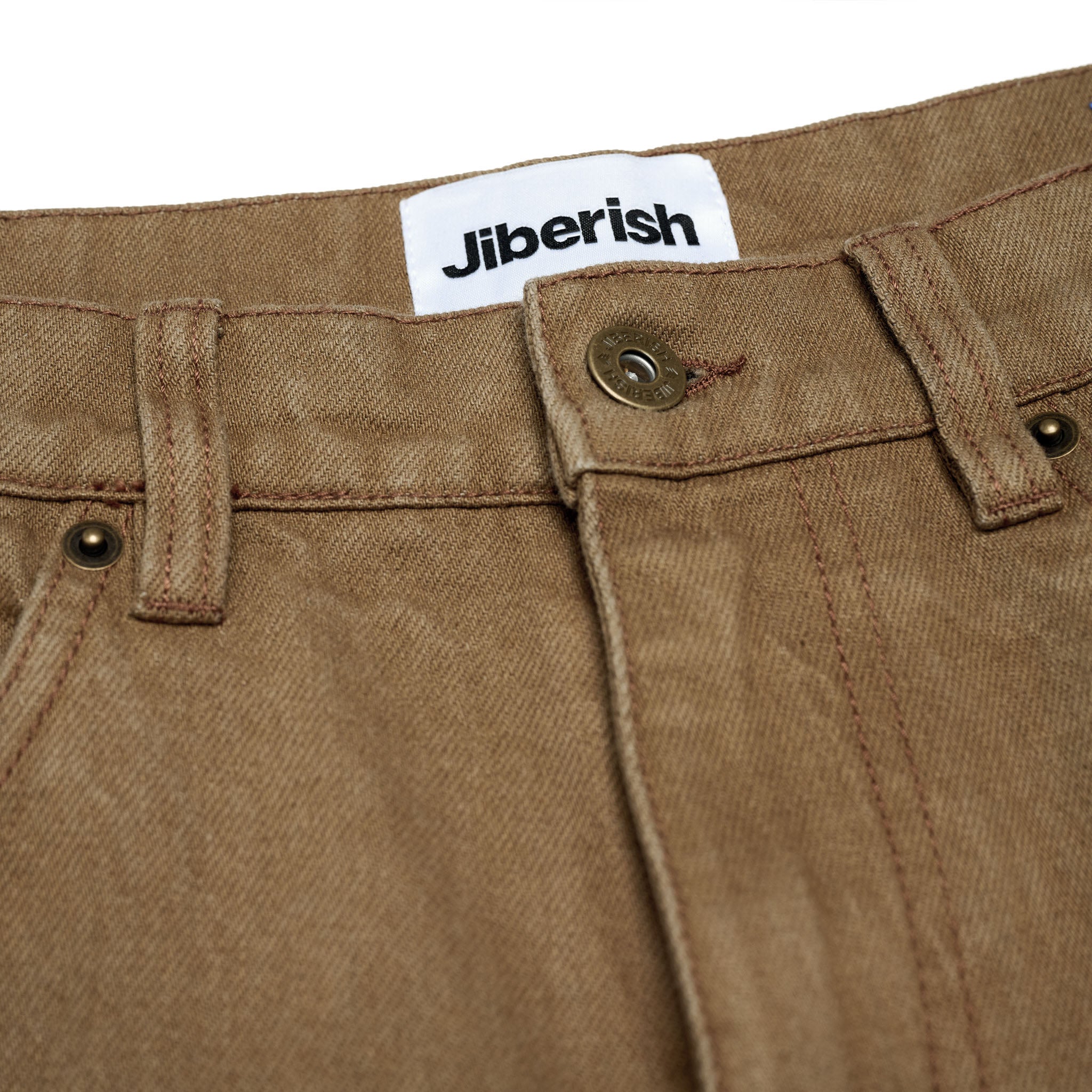 12 oz. Relaxed Fit Denim Washed Brown