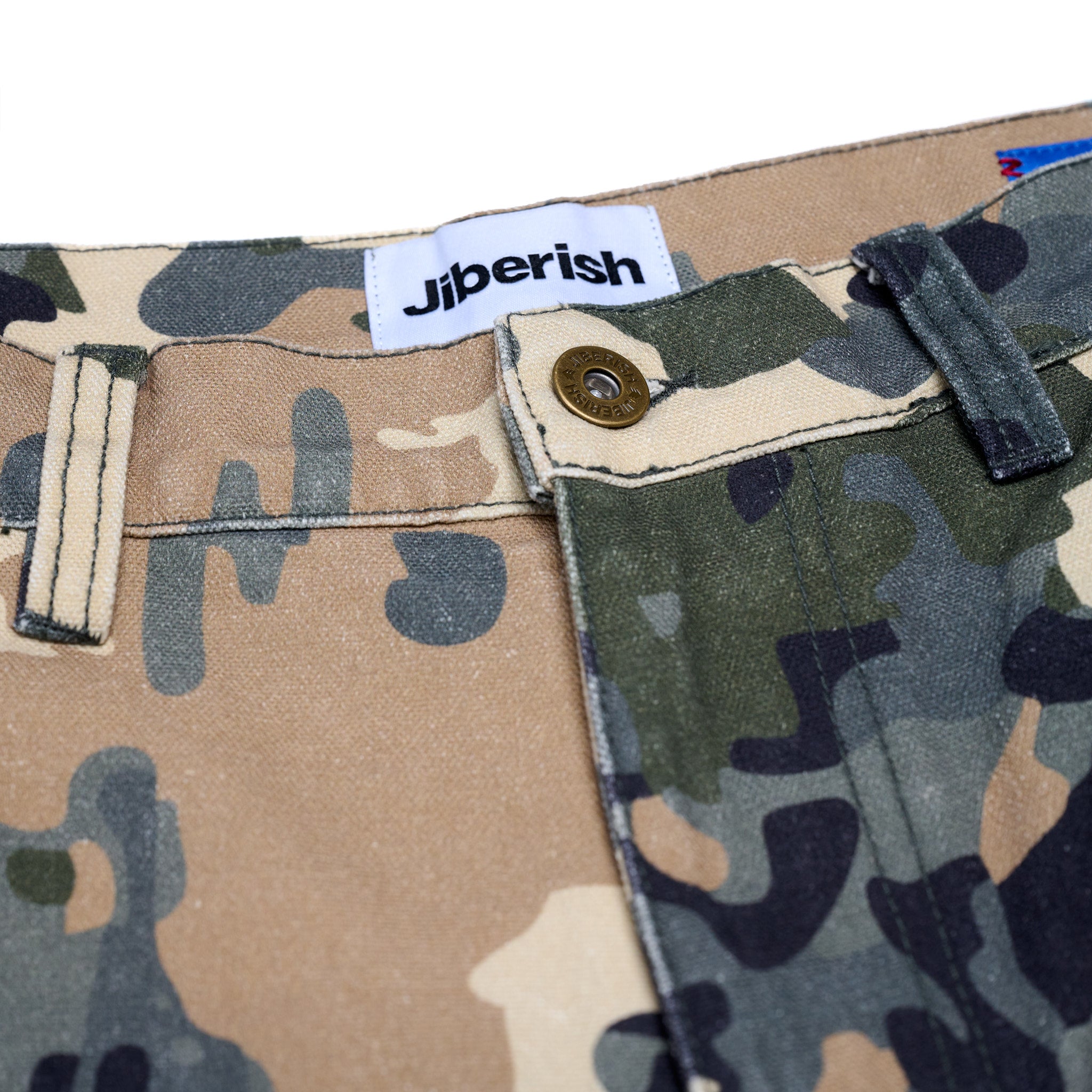 Baggy Fit Canvas Pants Alp Camo