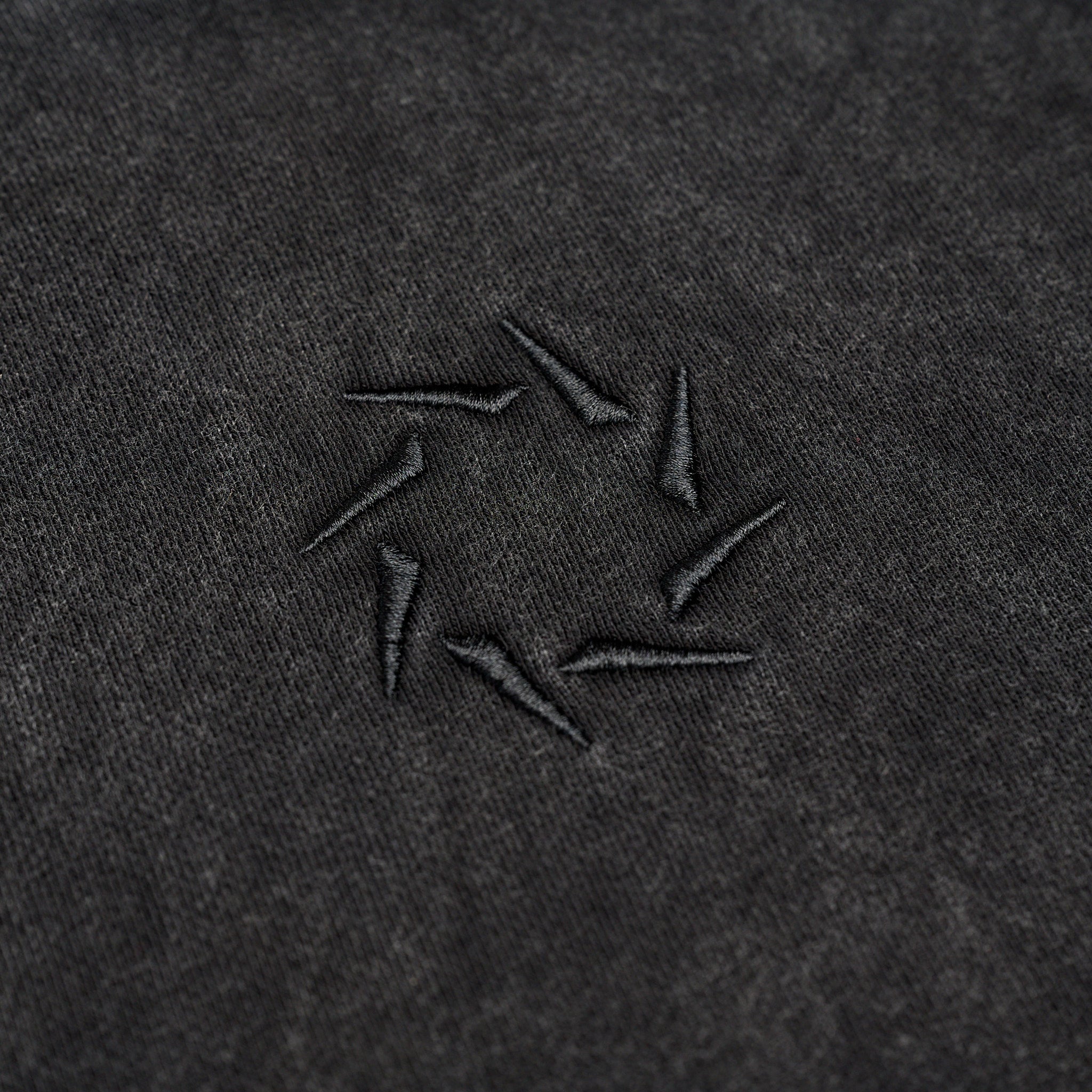 Aros Pigment Dyed Hoodie Black