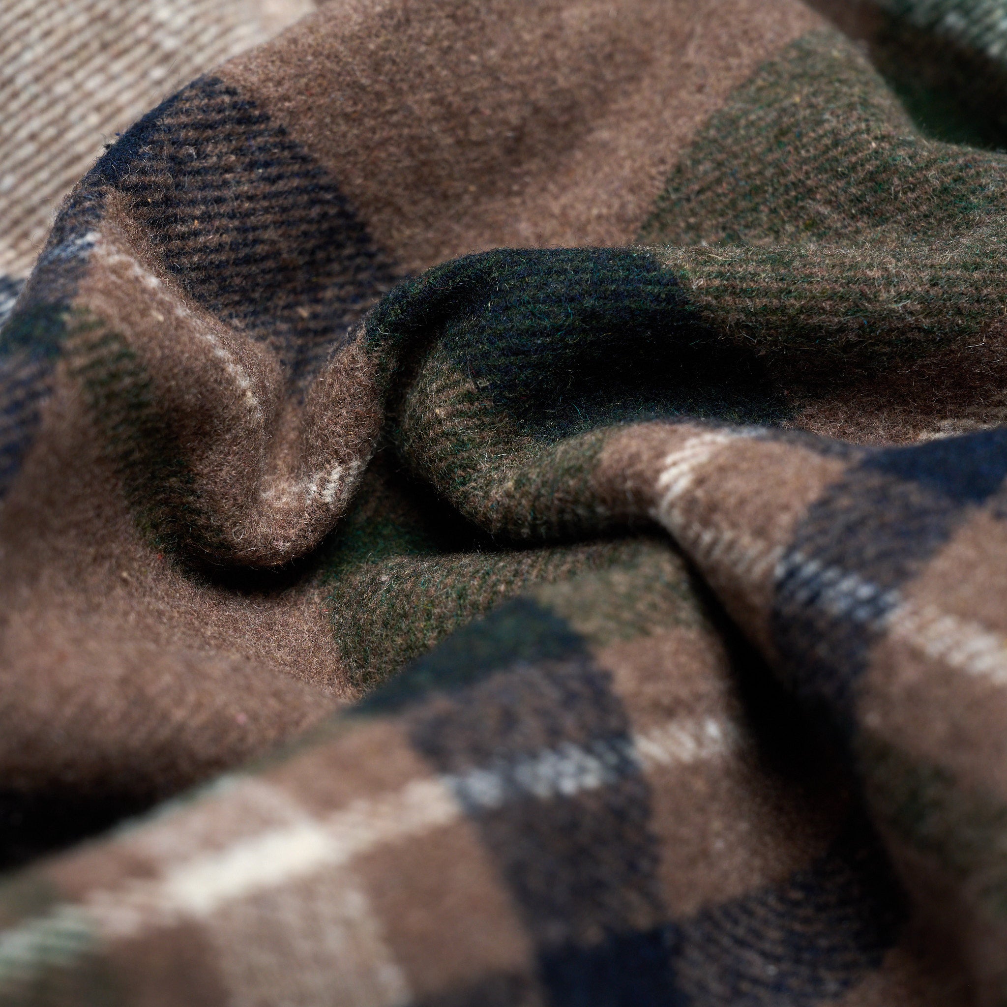 Full Zip Wool Overshirt Driftwood