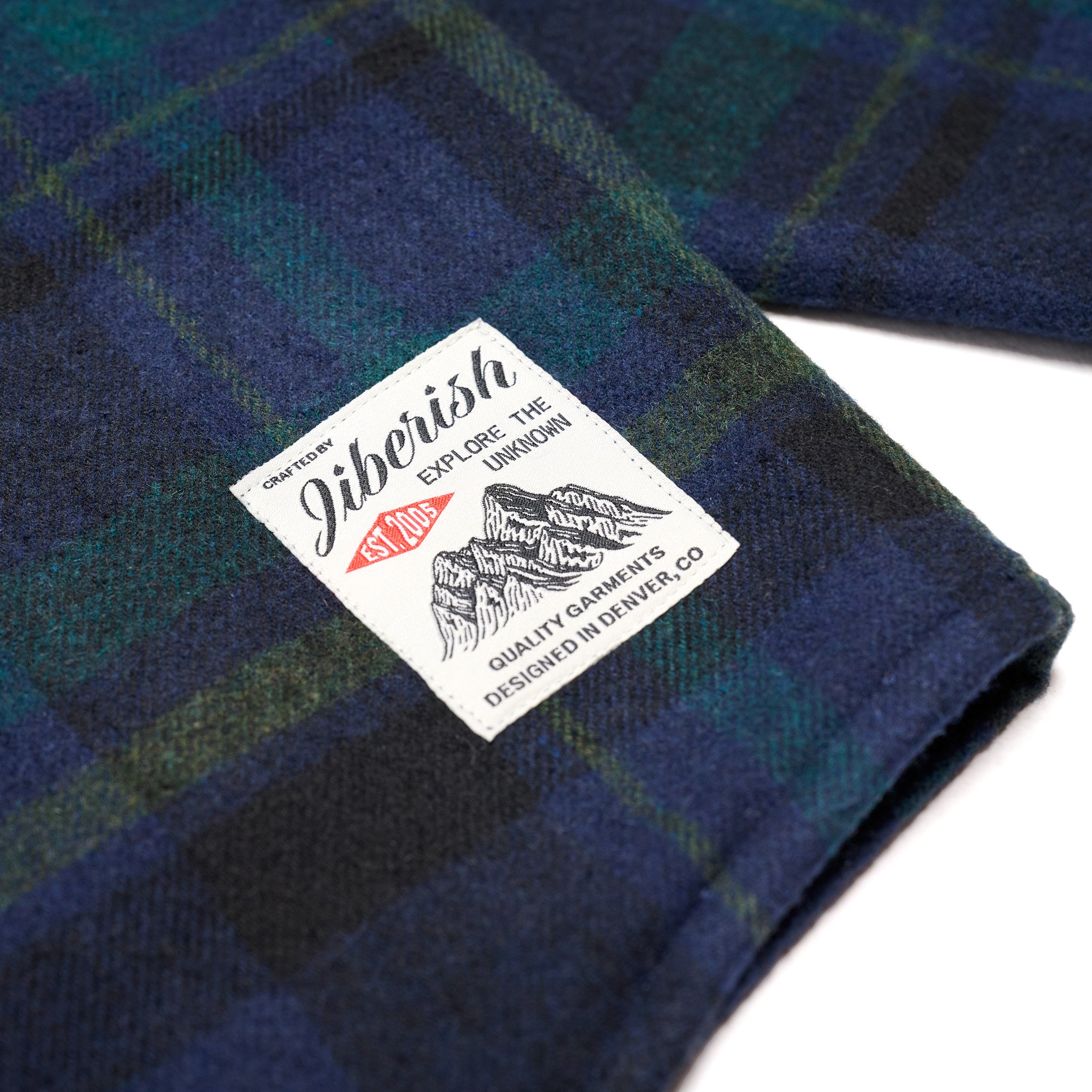 Full Zip Wool Overshirt Blue Spruce