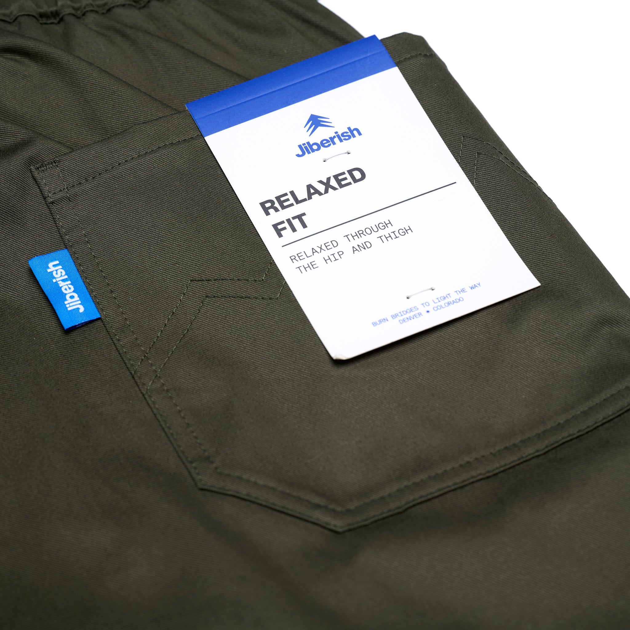 Relaxed Fit Tech Pants Military Green