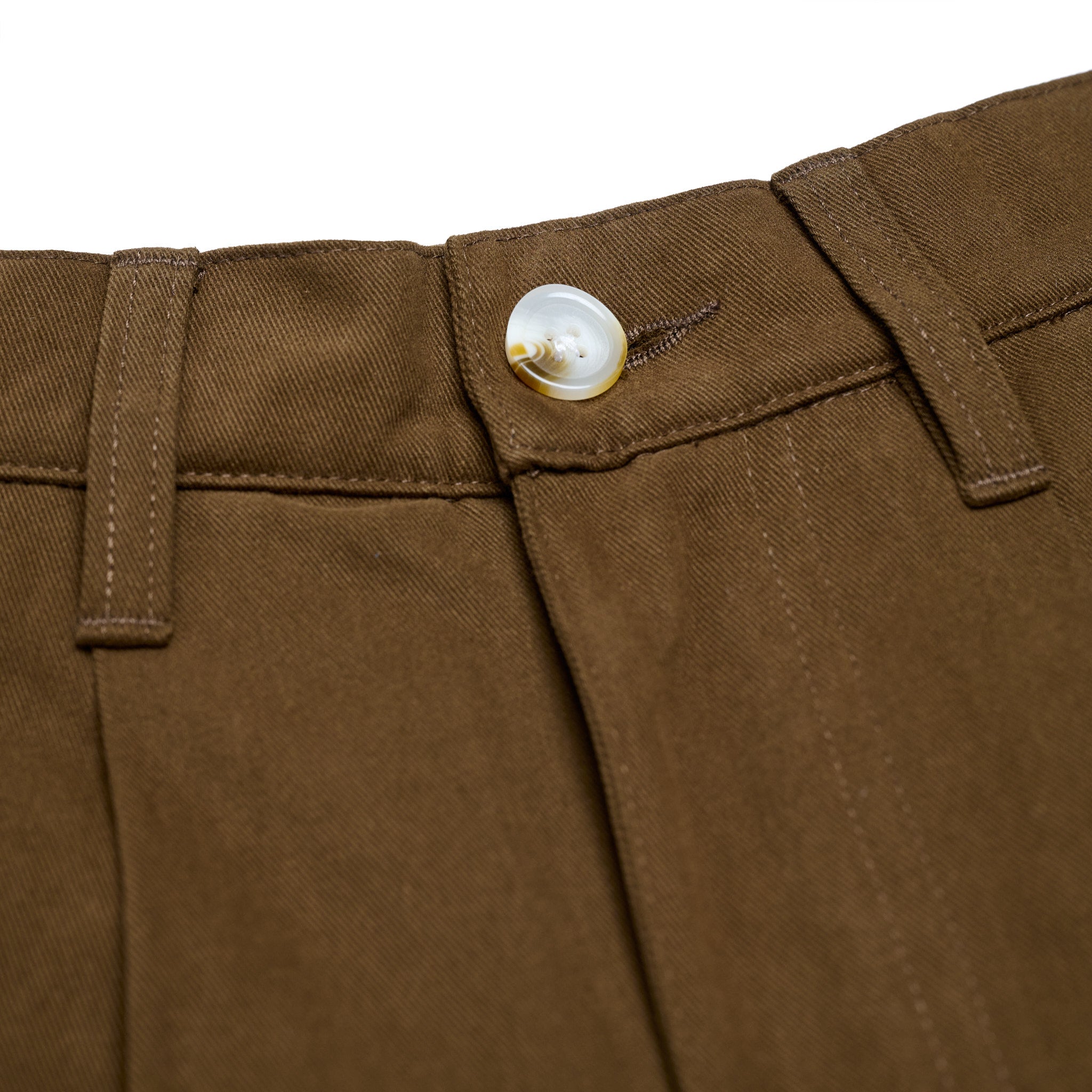 Baggy Fit Double-Pleated Chino Cedar