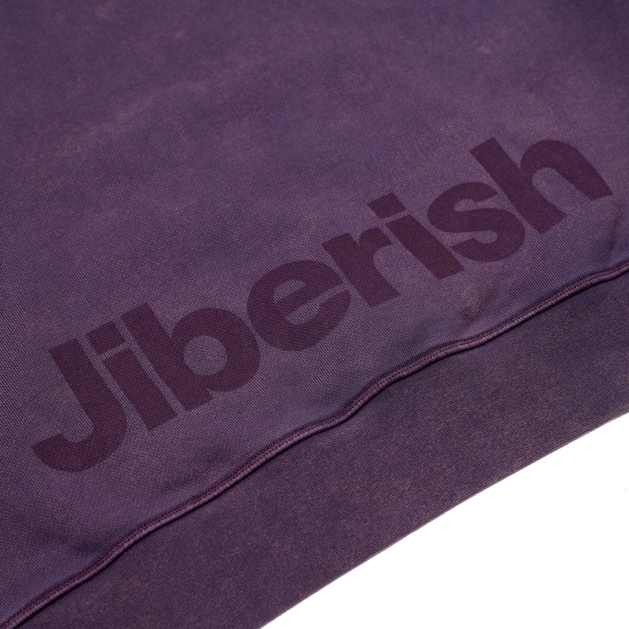 Aros Pigment Dyed Hoodie Purple