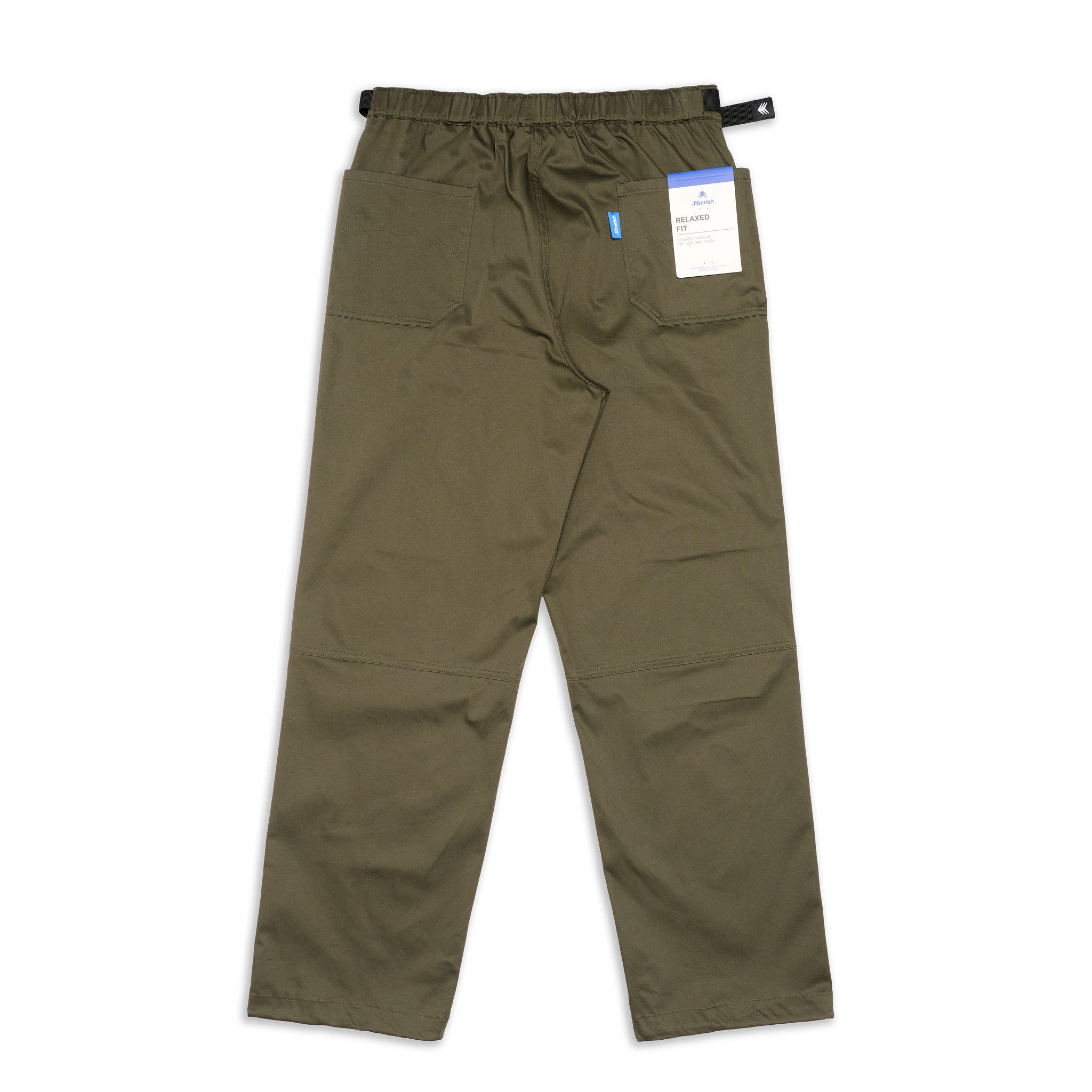 Relaxed Fit Tech Pants Military Green