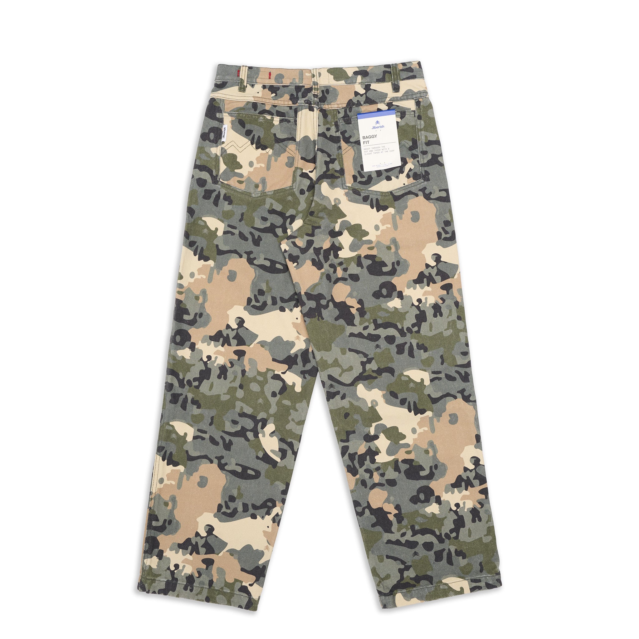 Baggy Fit Canvas Pants Alp Camo