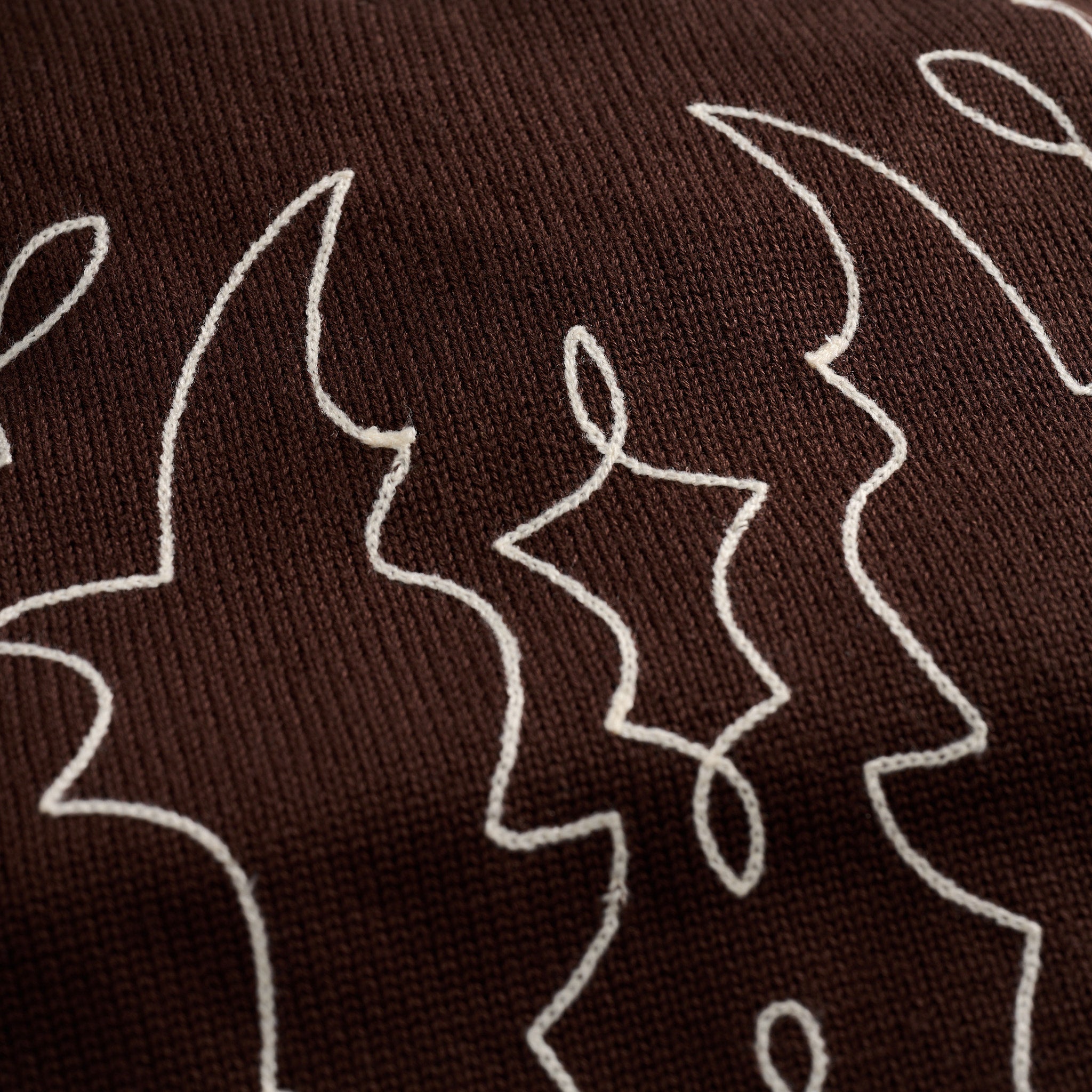 Chainstitch Cardigan Brown