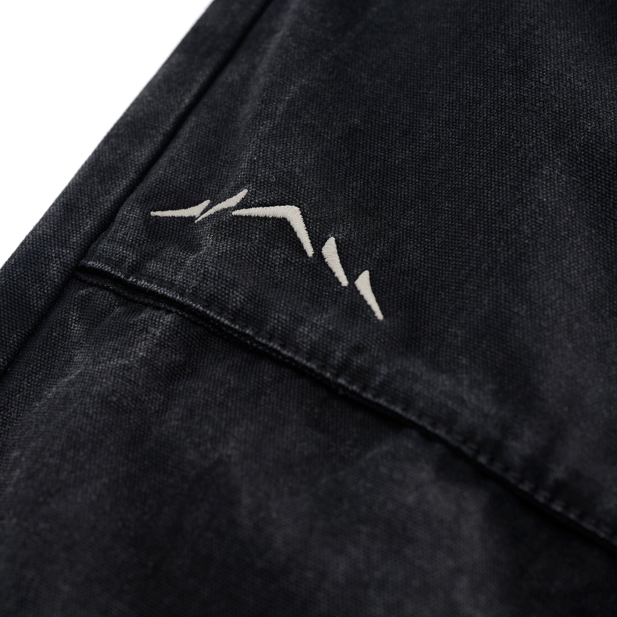 Baggy Fit Canvas Trail Pant Black