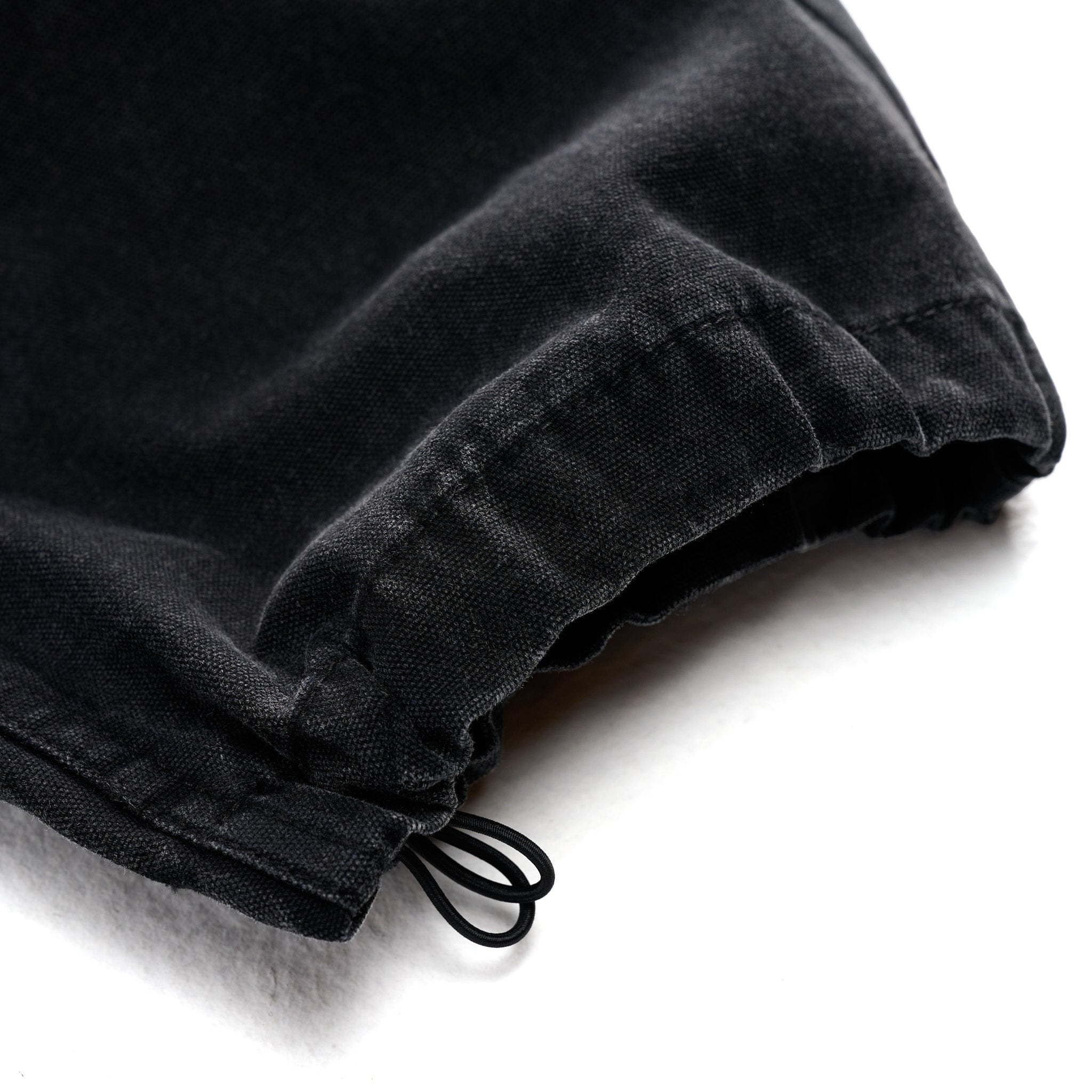 Baggy Fit Canvas Trail Pant Black