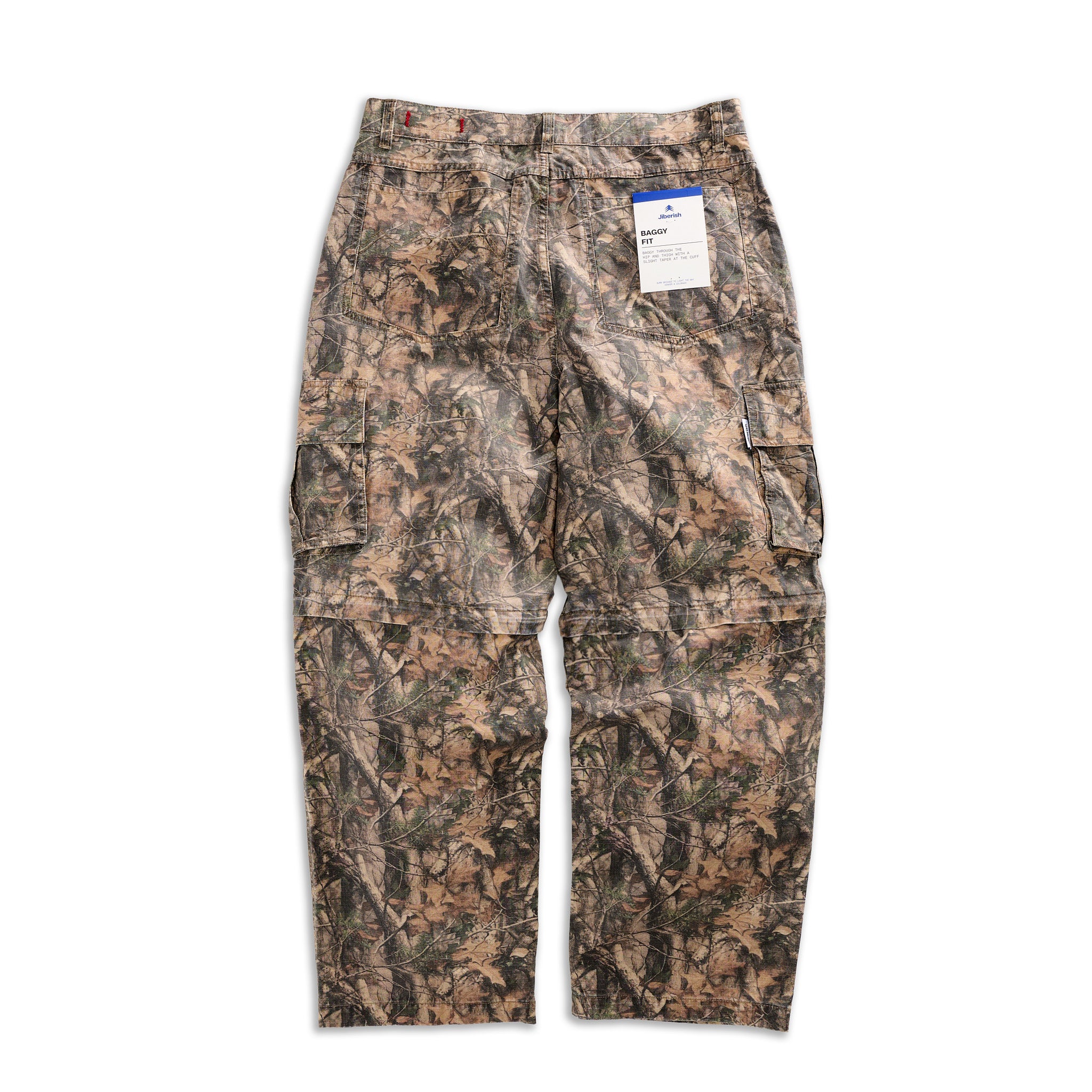 Baggy Fit Convertible Cargo Pant Camo