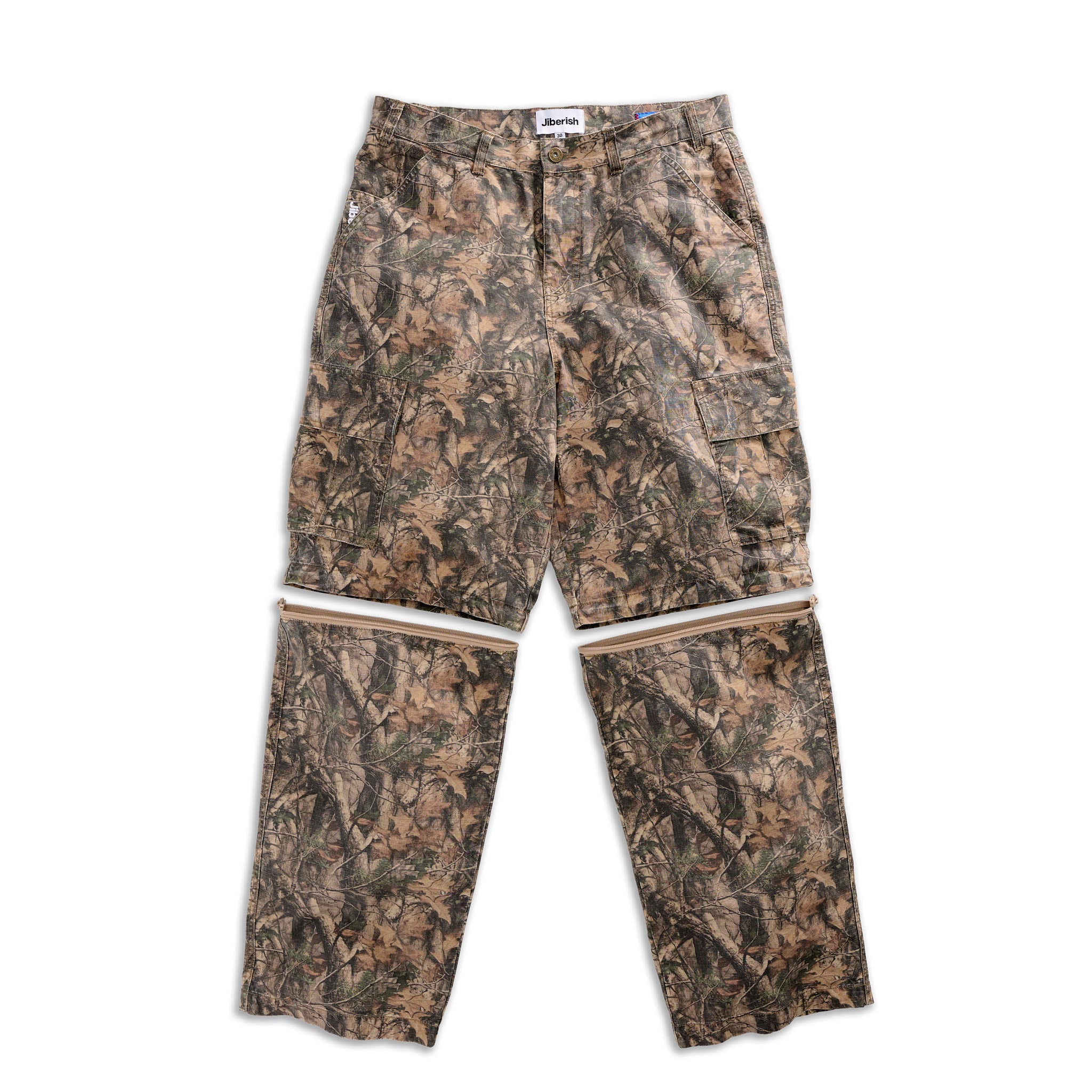 Baggy Fit Convertible Cargo Pant Camo