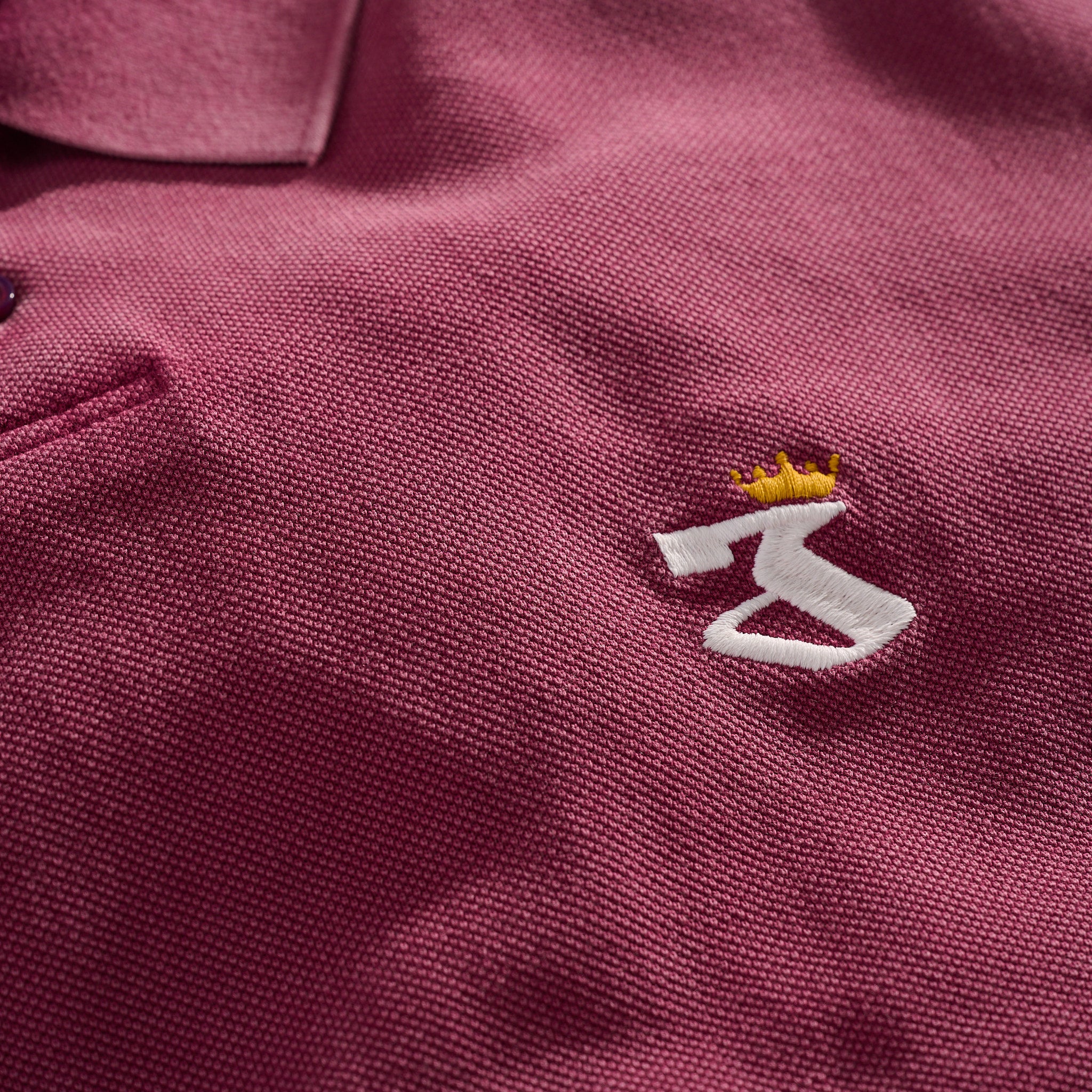 Pigment Dyed Polo Vintage Berry